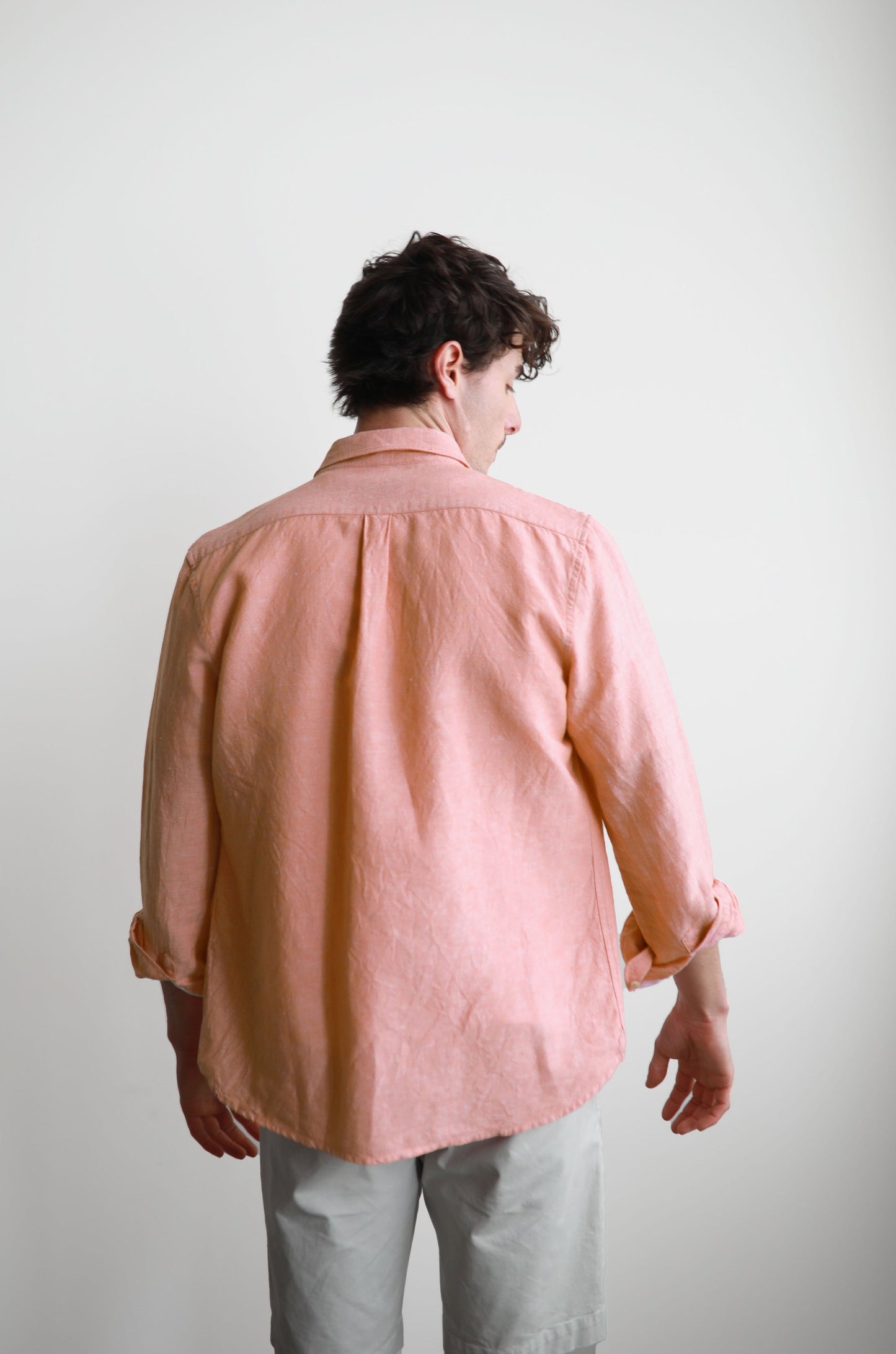 JAMES HAPRER LINEN BLEND LS SHIRT