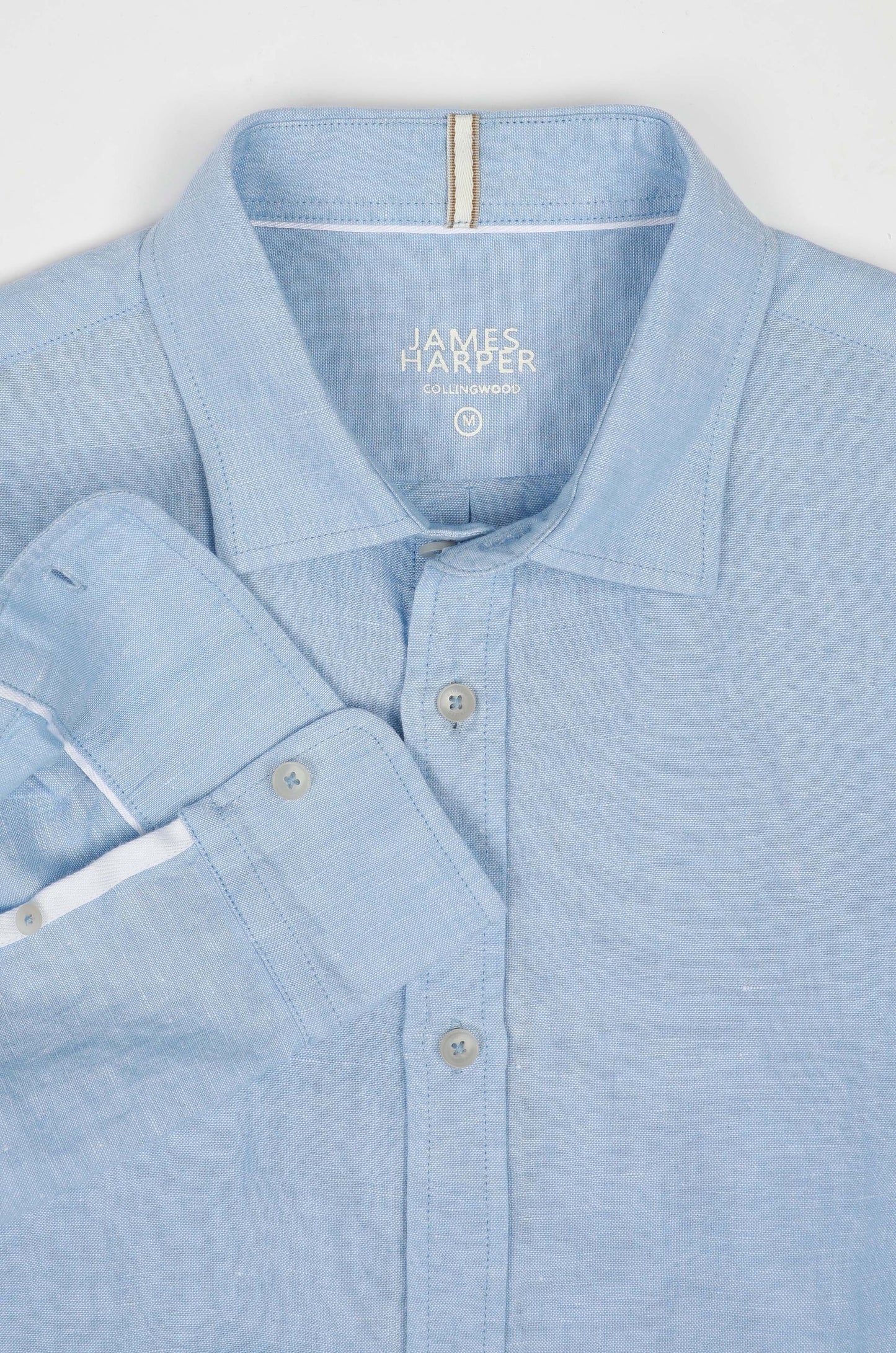 JAMES HAPRER LINEN BLEND LS SHIRT