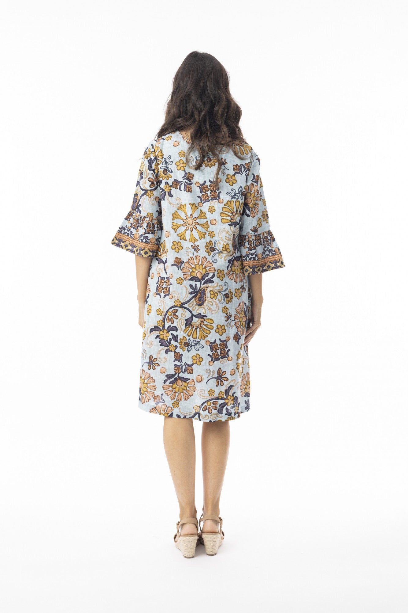 ORIENTIQUE MACIEO DRESS 3/4 SLEEVE