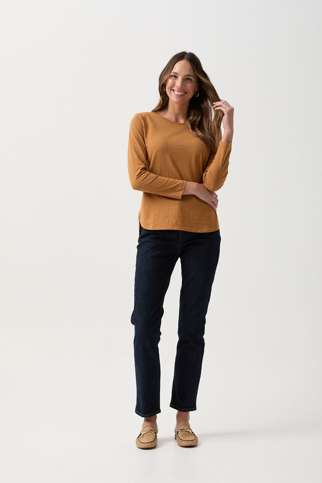 GOONDIWINDI LONG SLEEVE SLUB TEE