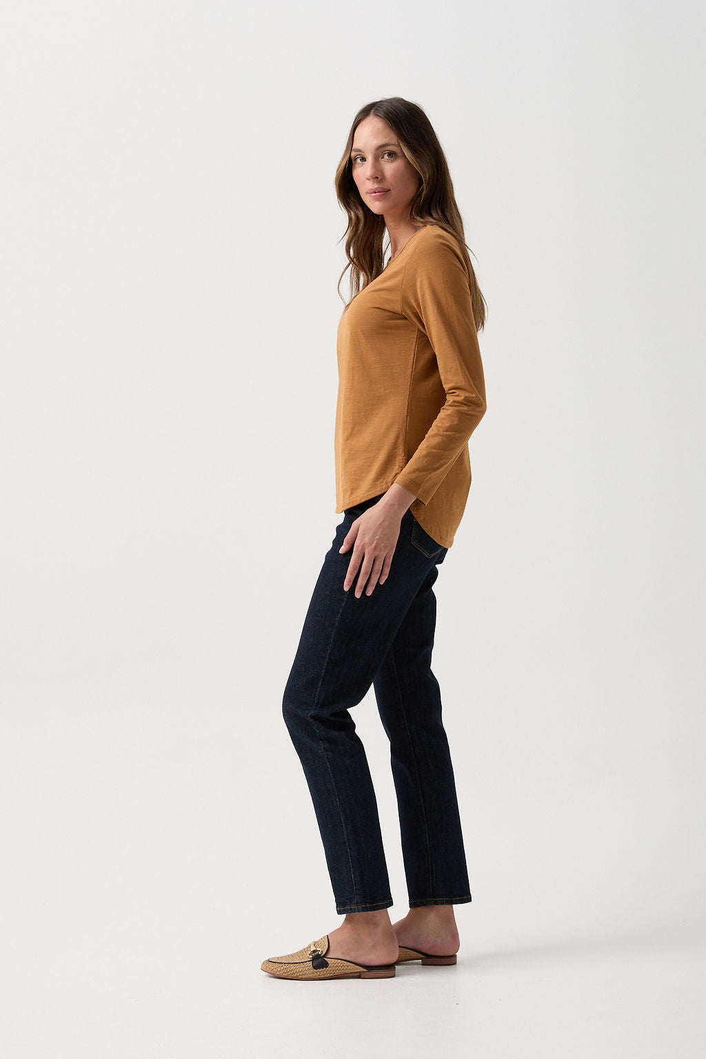 GOONDIWINDI LONG SLEEVE SLUB TEE