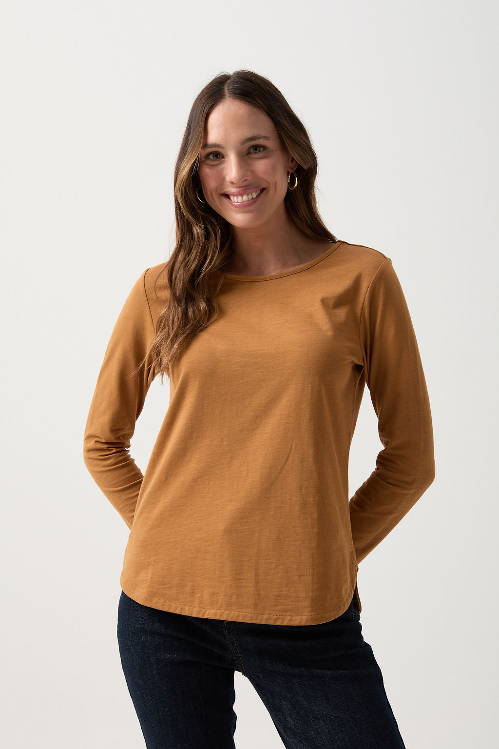 GOONDIWINDI LONG SLEEVE SLUB TEE