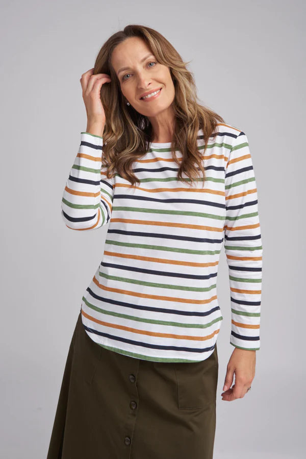 GOONDIWINDI MULTI STRIPE TEE