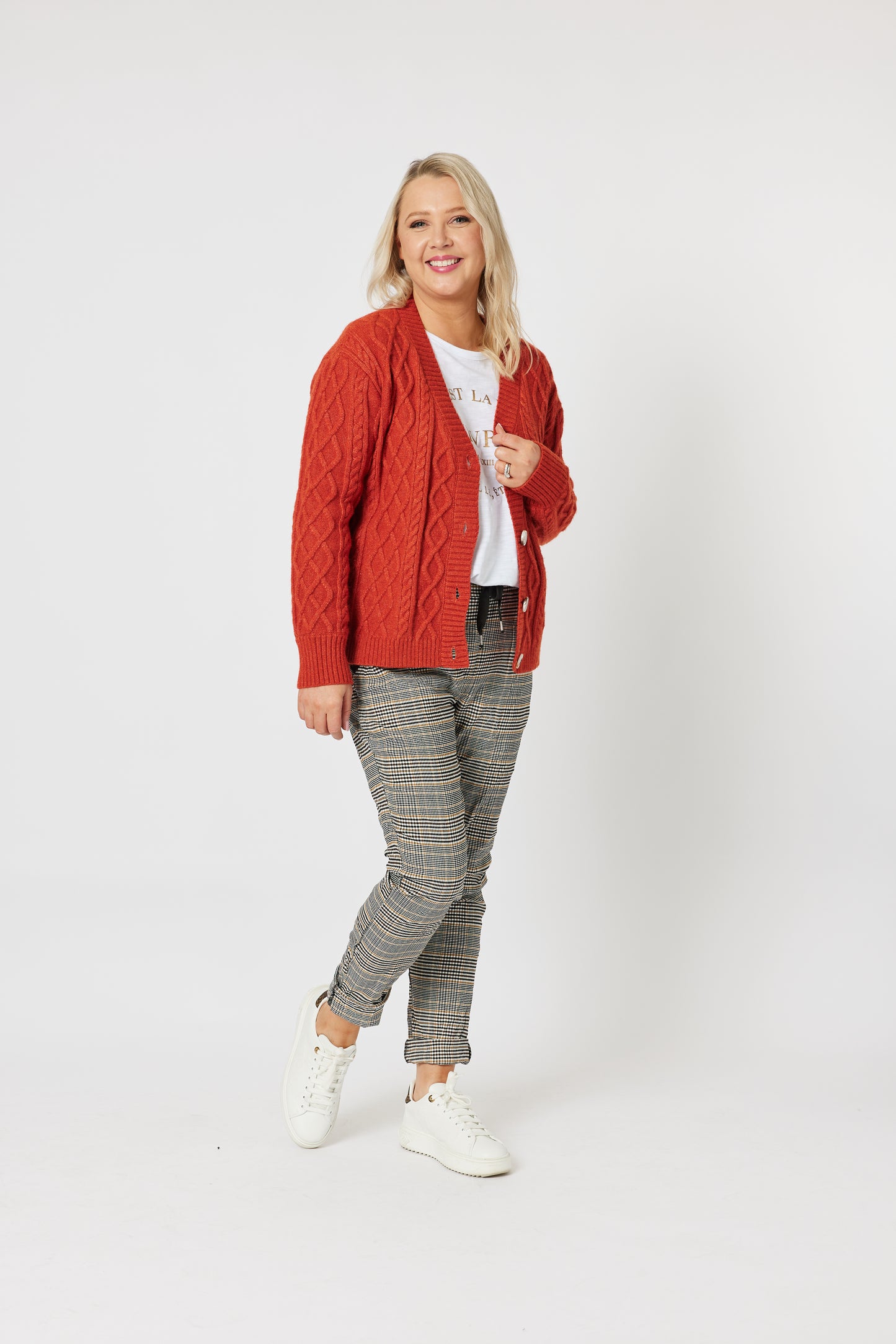 THREADZ DIANA CABLE CARDIGAN