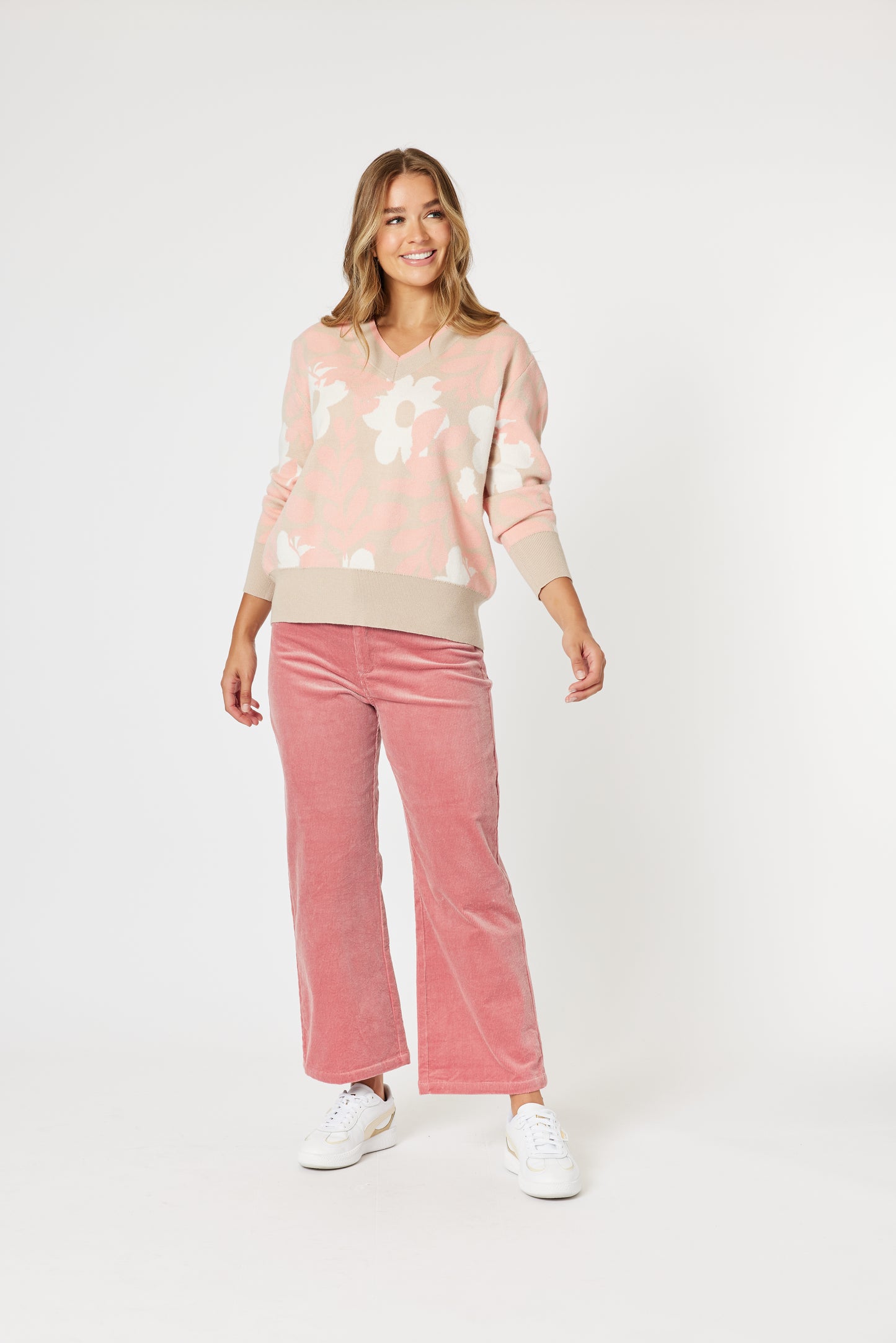 THREADZ LUCY STRETCH CORD PANT