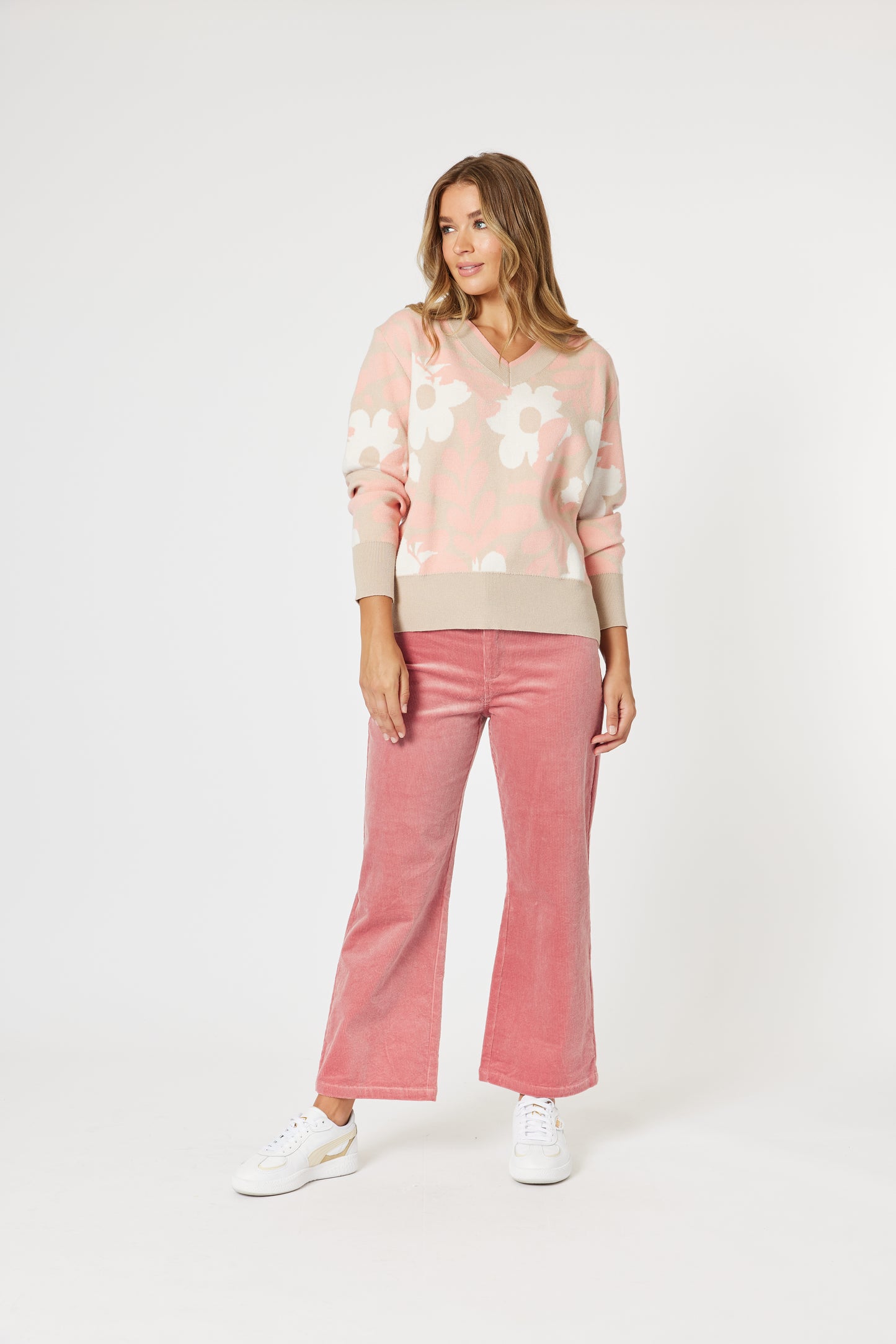 THREADZ LUCY STRETCH CORD PANT