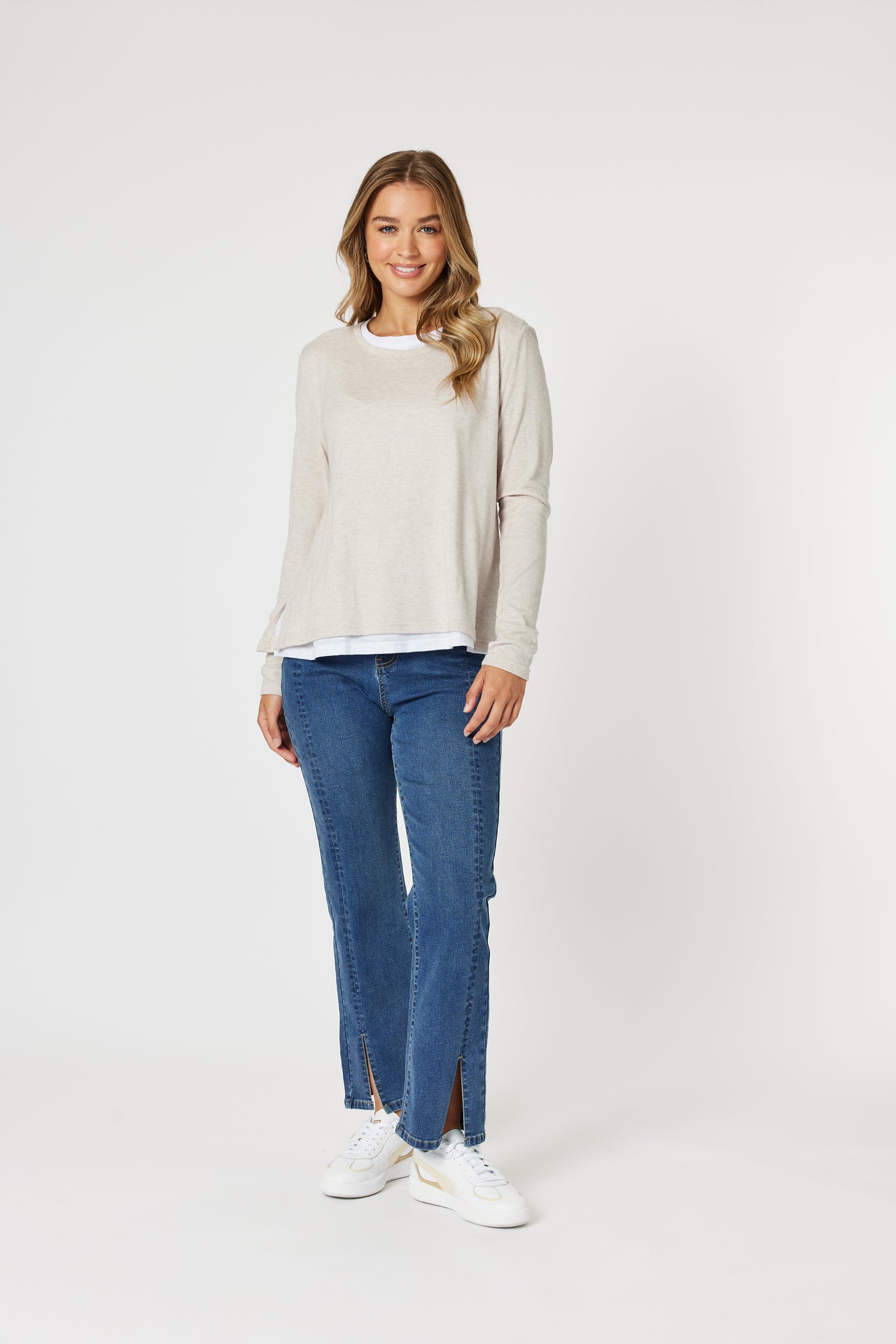 THREADZ ALICE 2IN1 KNIT TOP