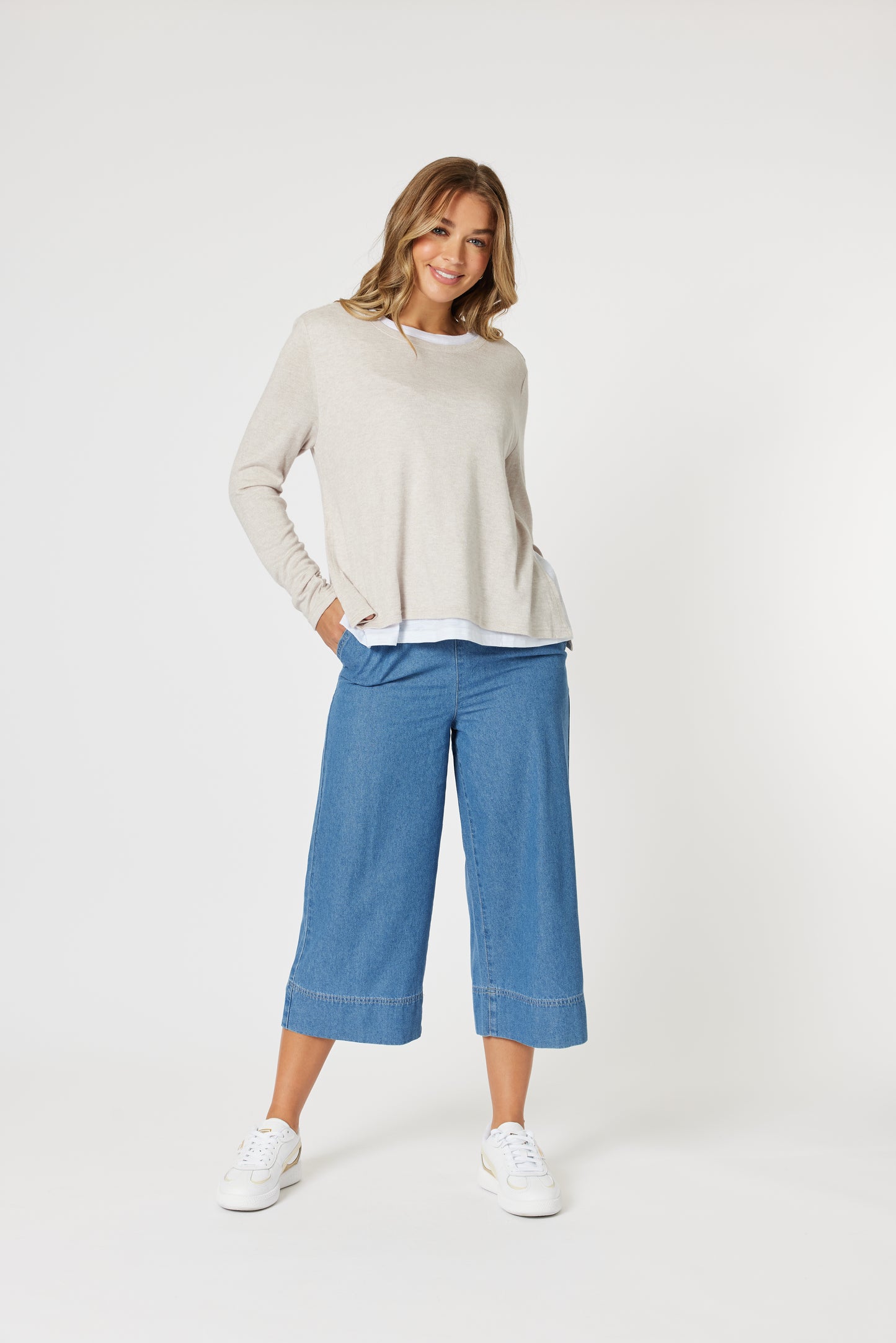THREADZ ALICE 2IN1 KNIT TOP