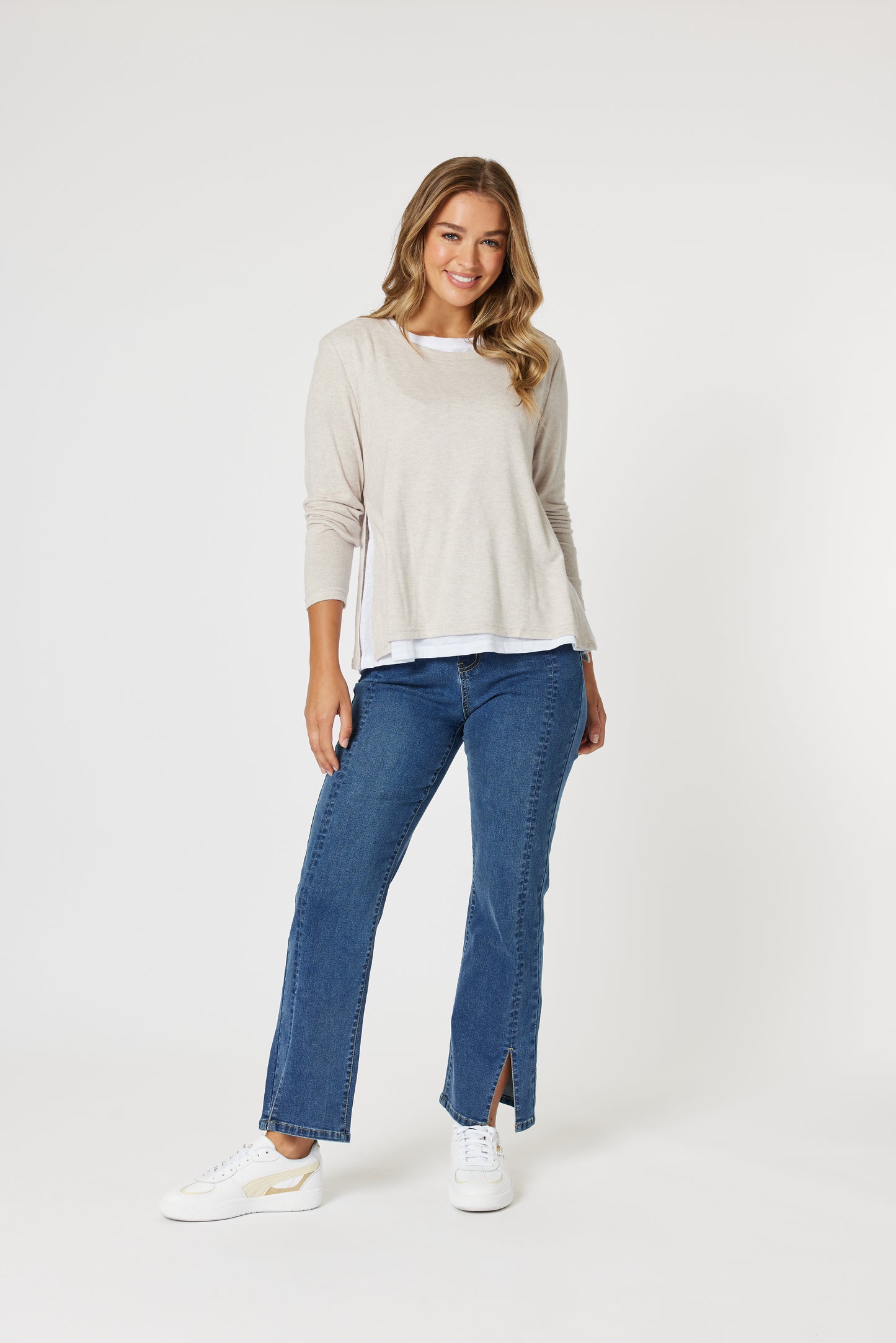 THREADZ ALICE 2IN1 KNIT TOP