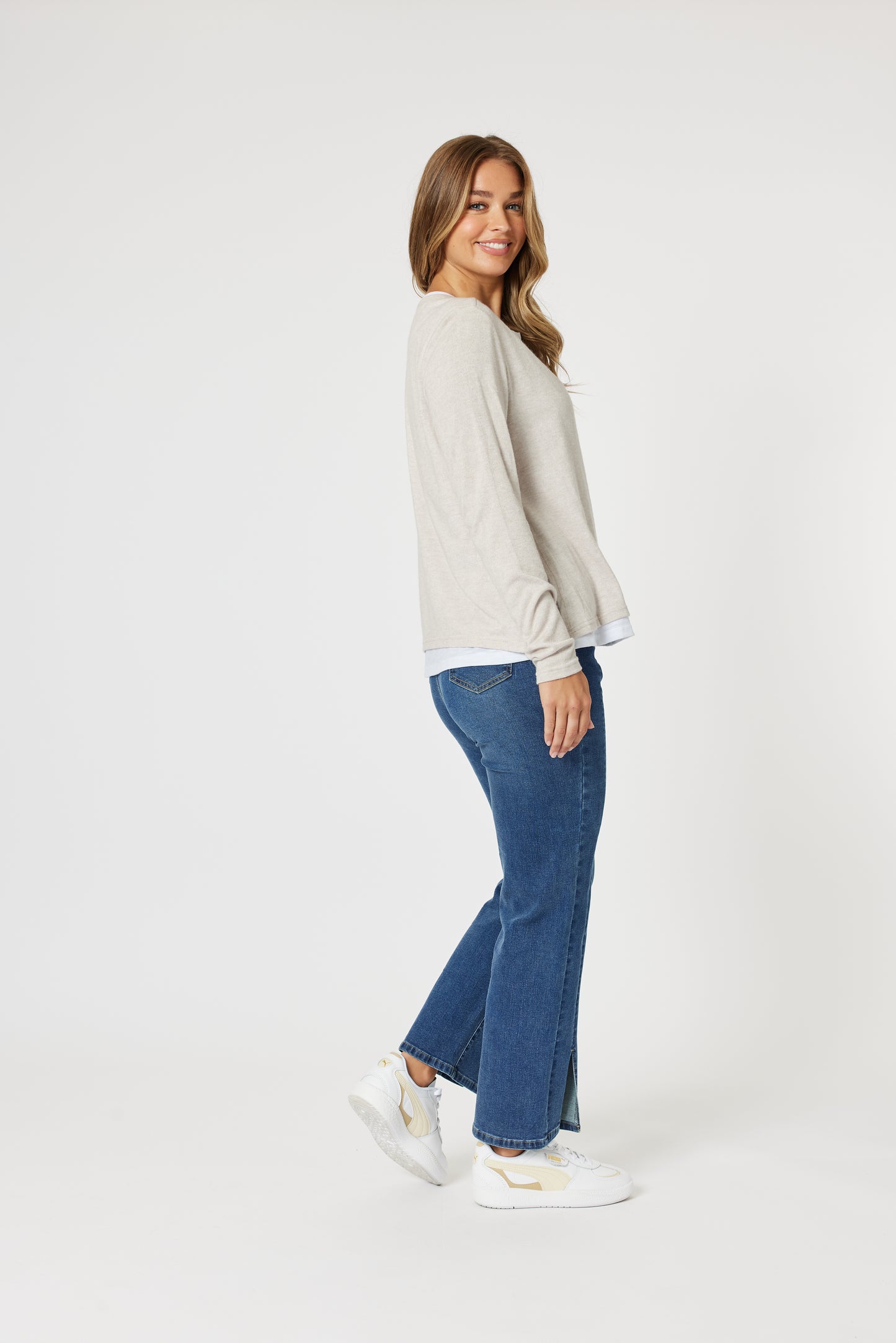 THREADZ ALICE 2IN1 KNIT TOP