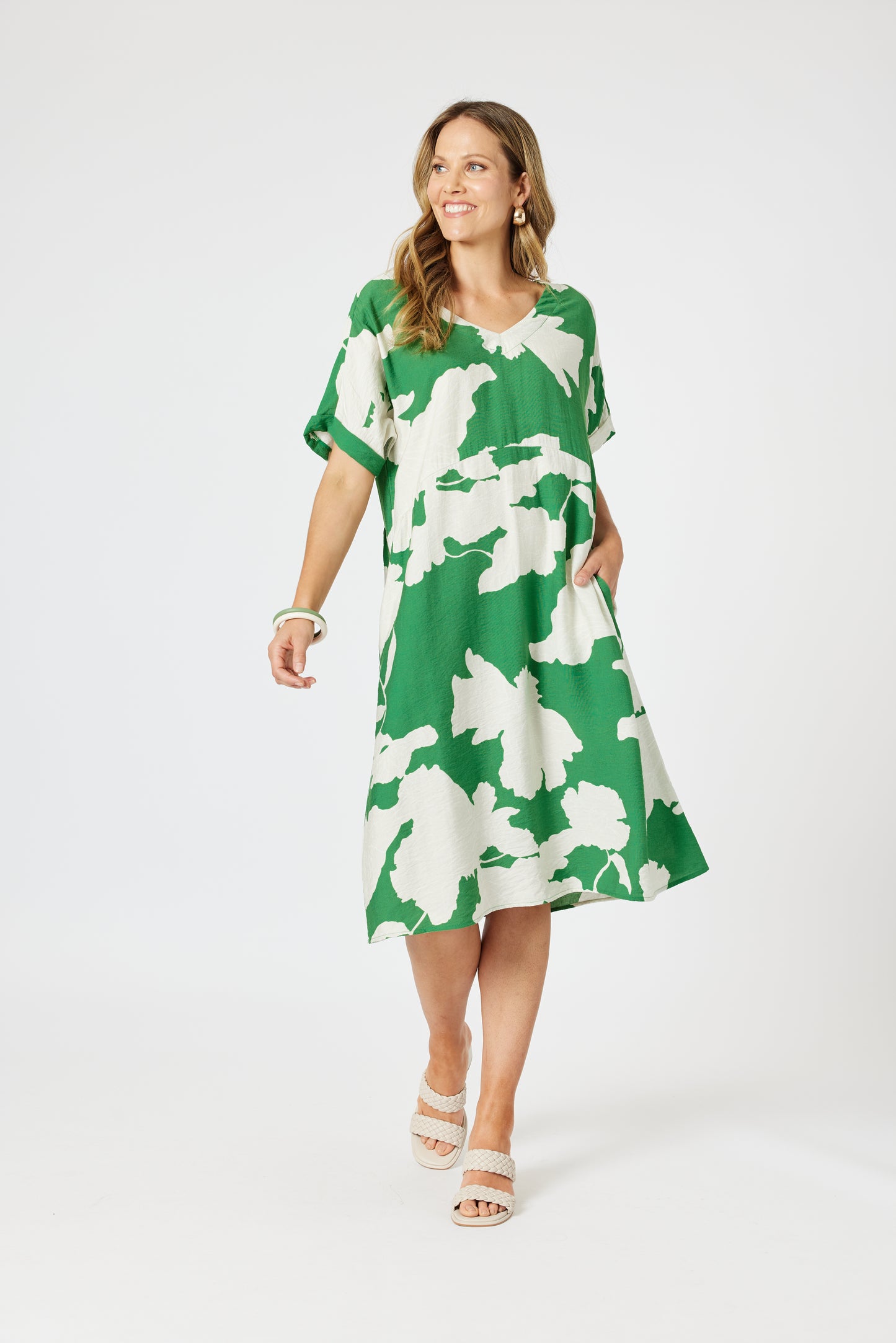 CLARITY BARCELONA PRINT DRESS