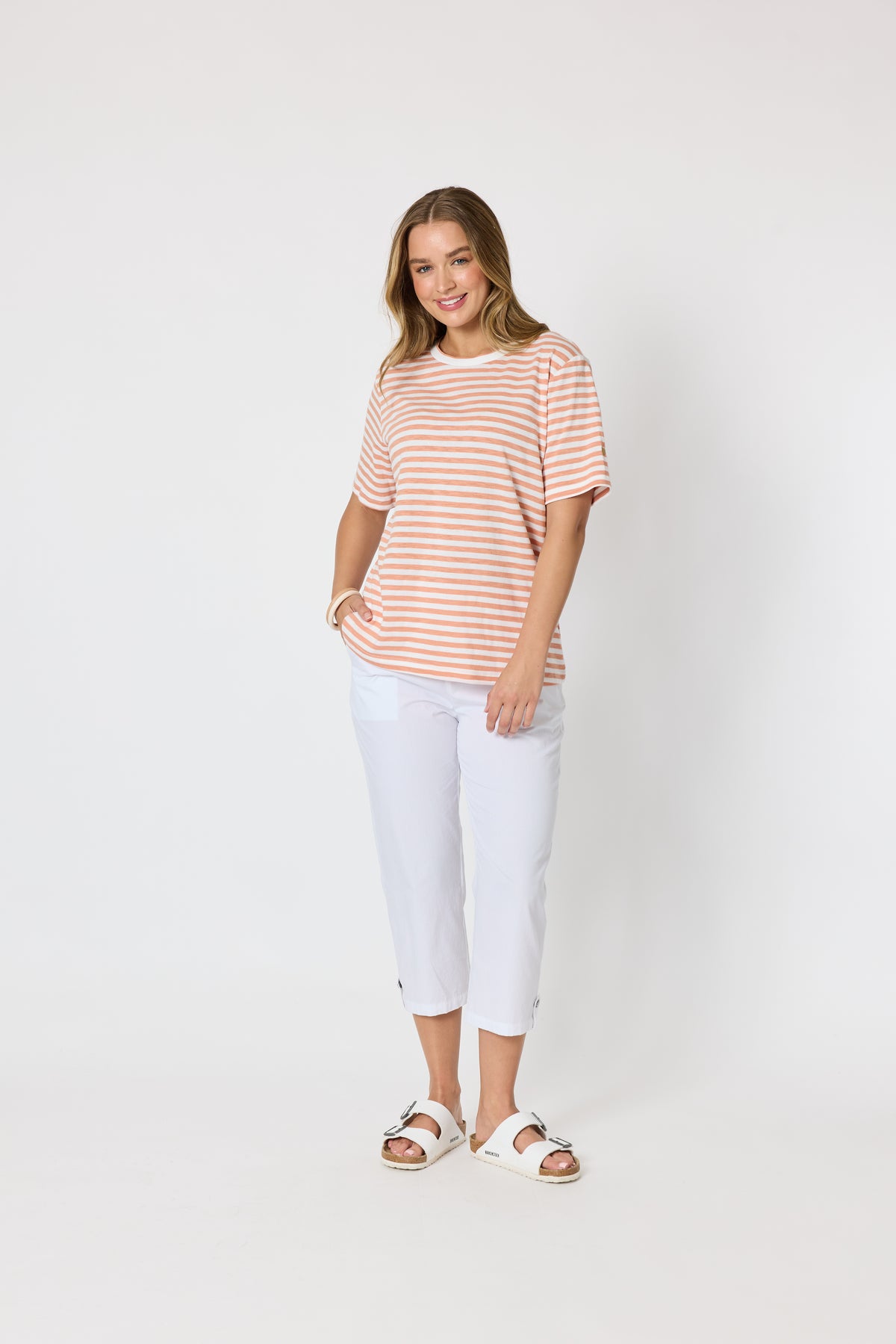 THREADZ CHARMED STRIPE TEE