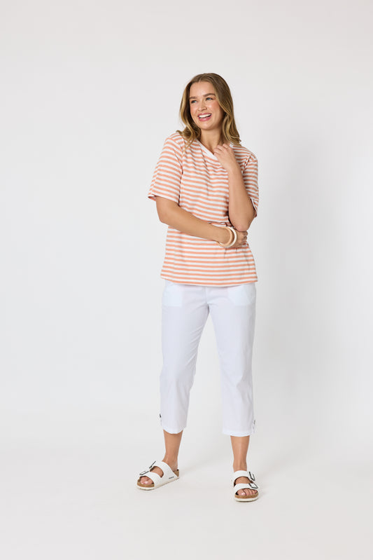 THREADZ CHARMED STRIPE TEE