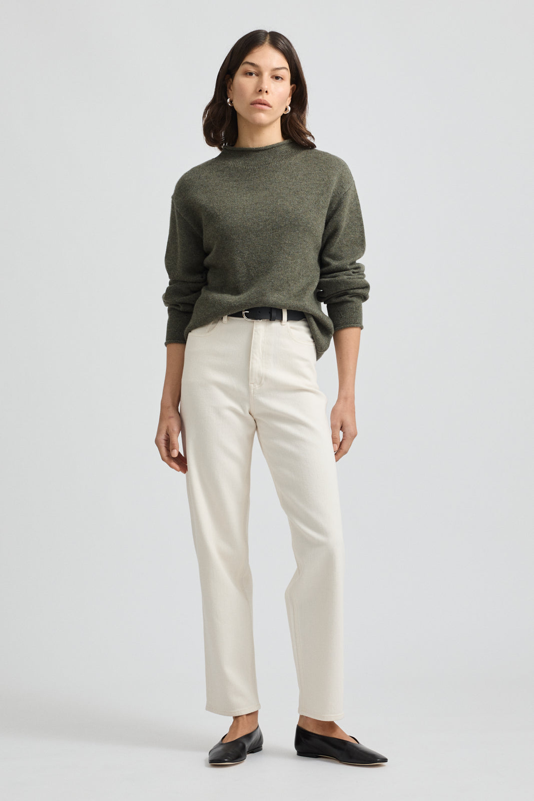 TOORALLIE RELAXED FIT MOCK NECK