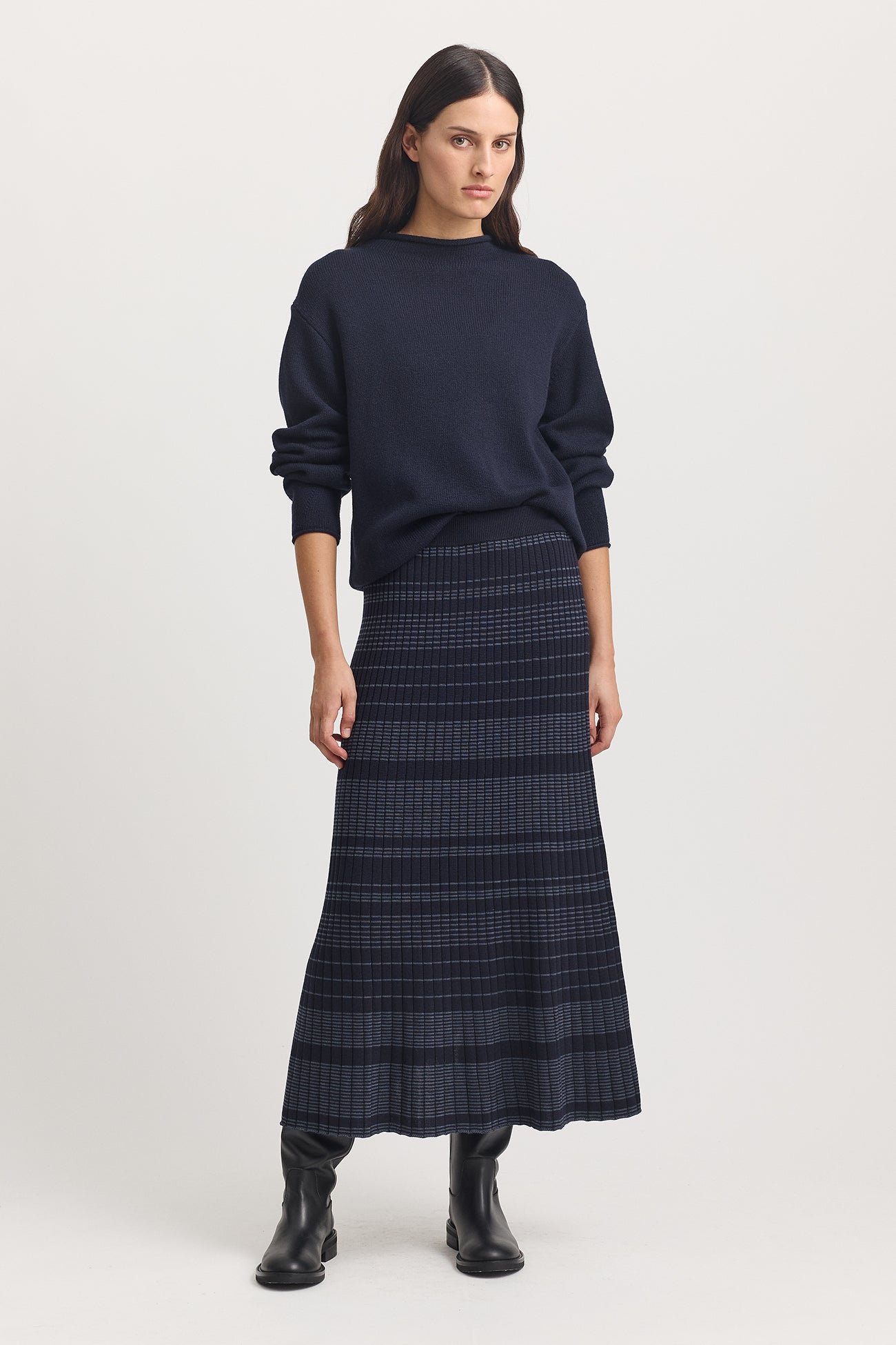 TOORALLIE RELAXED FIT MOCK NECK