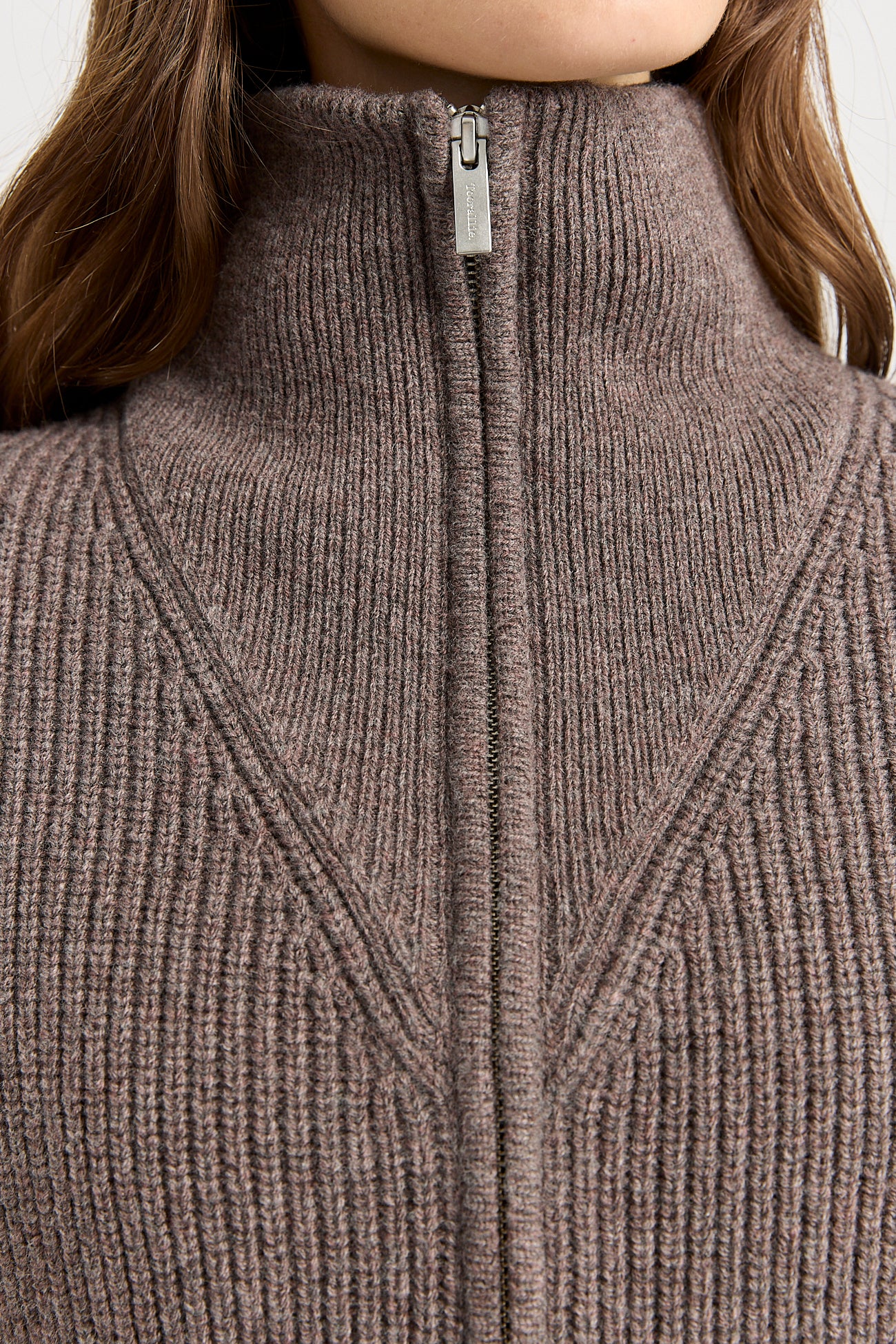 TOORALLIE ZIP THROUGH KNIT