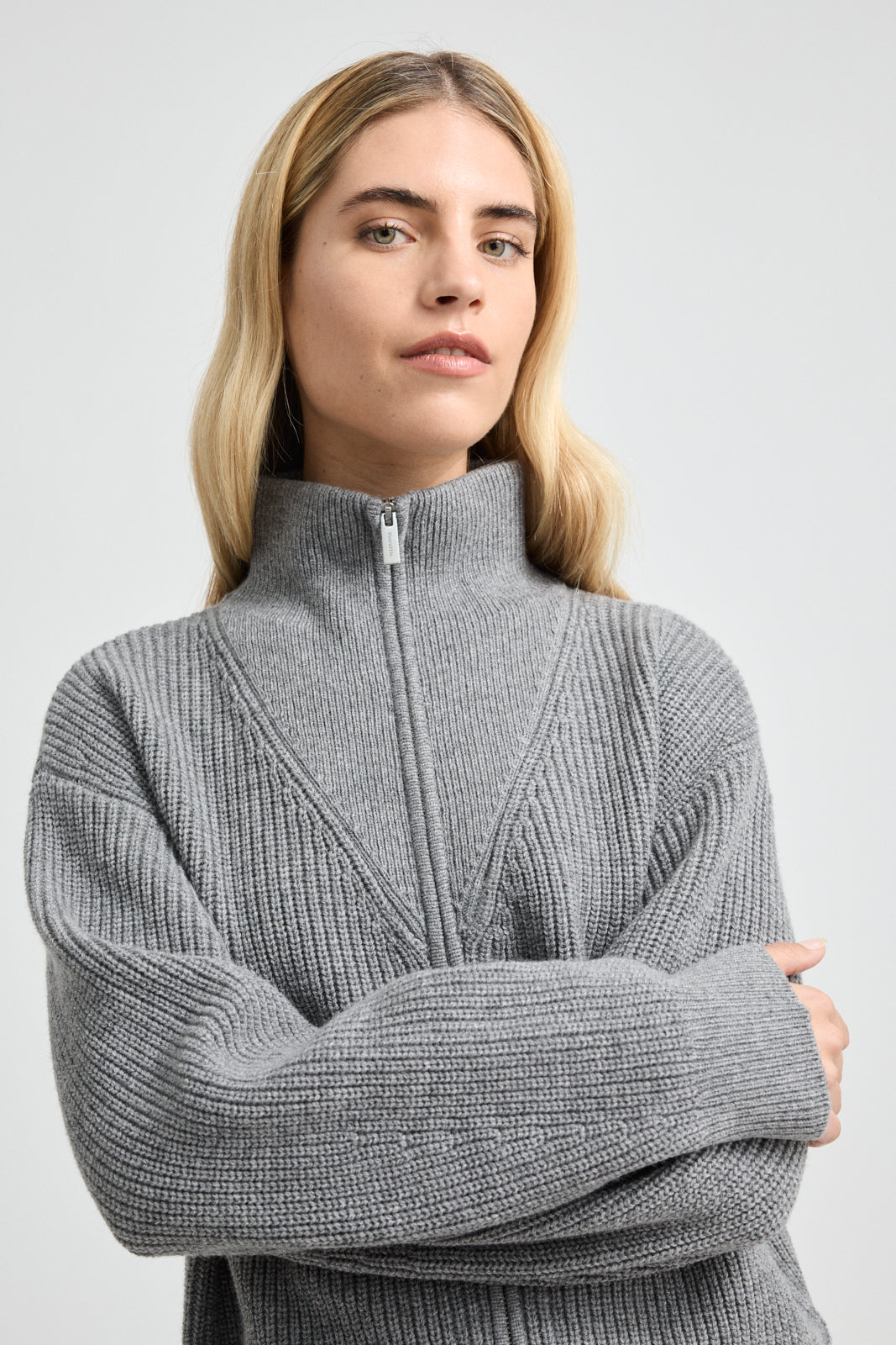 TOORALLIE ZIP THROUGH KNIT