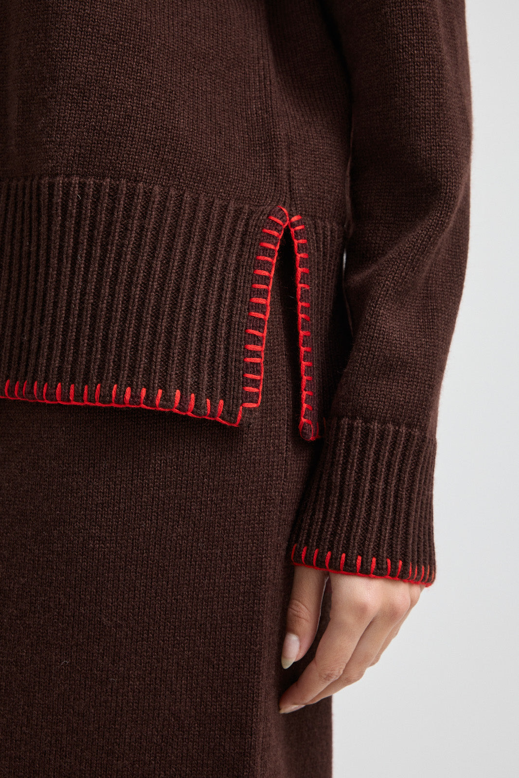 TOORALLIE BLANKET STITCH JUMPER
