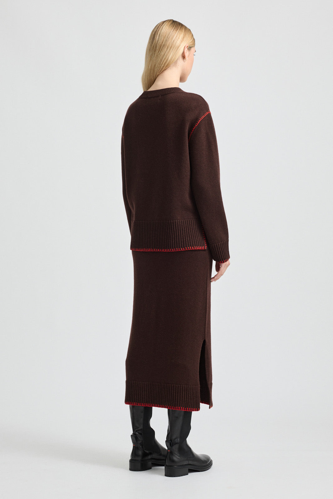 TOORALLIE BLANKET STITCH JUMPER