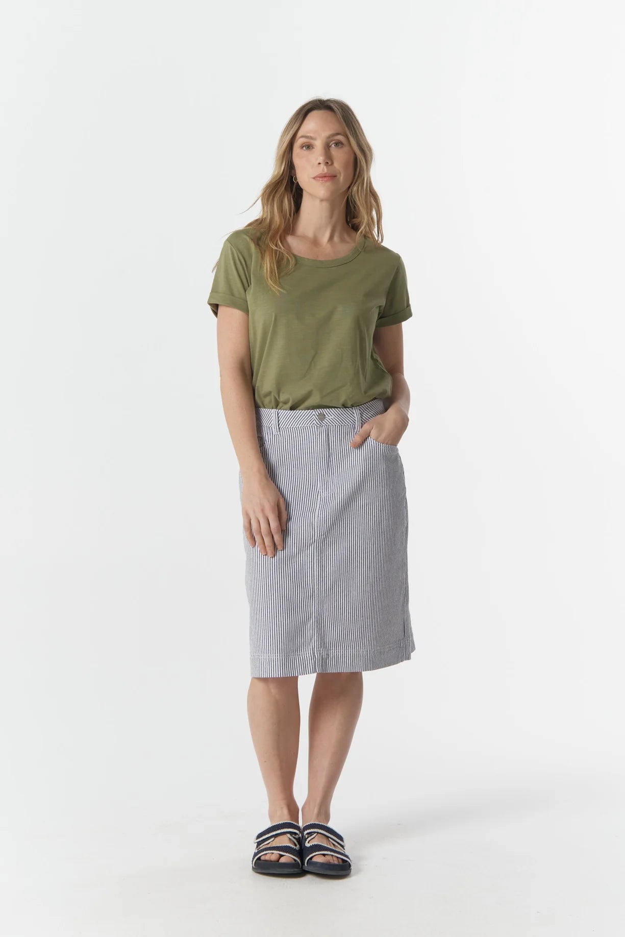 GOONDIWINDI COTTON STRIPE SKIRT