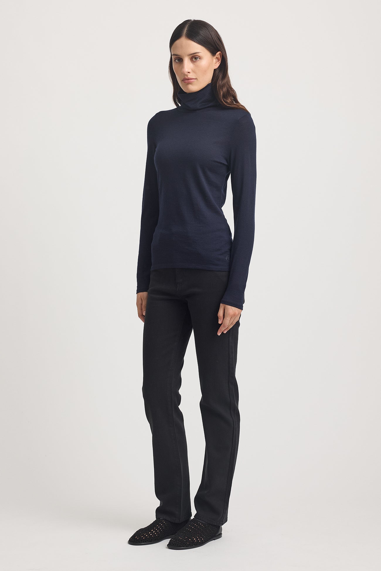 TOORALLIE TURTLE NECK MERINO TEE