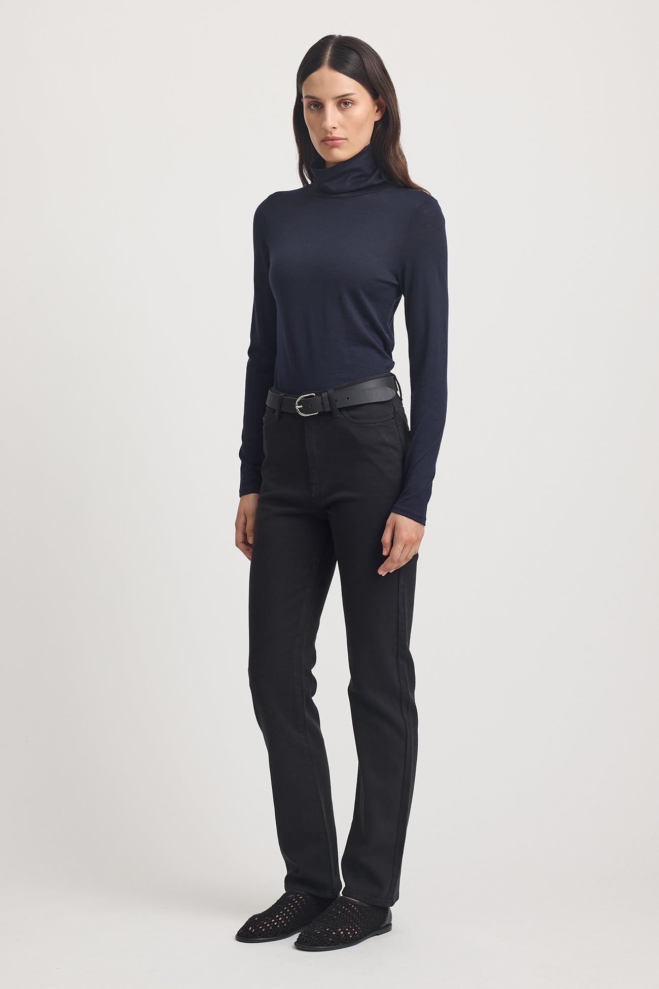 TOORALLIE TURTLE NECK MERINO TEE