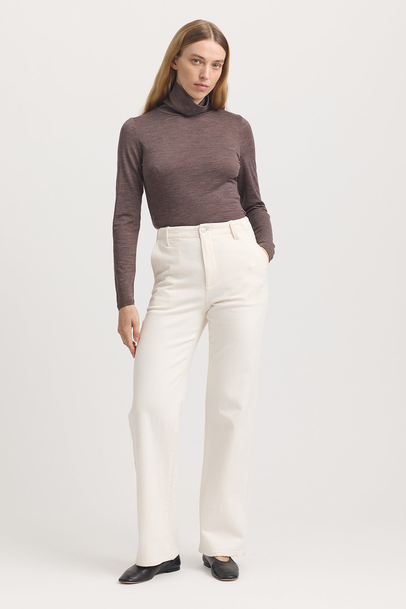 TOORALLIE TURTLE NECK MERINO TEE