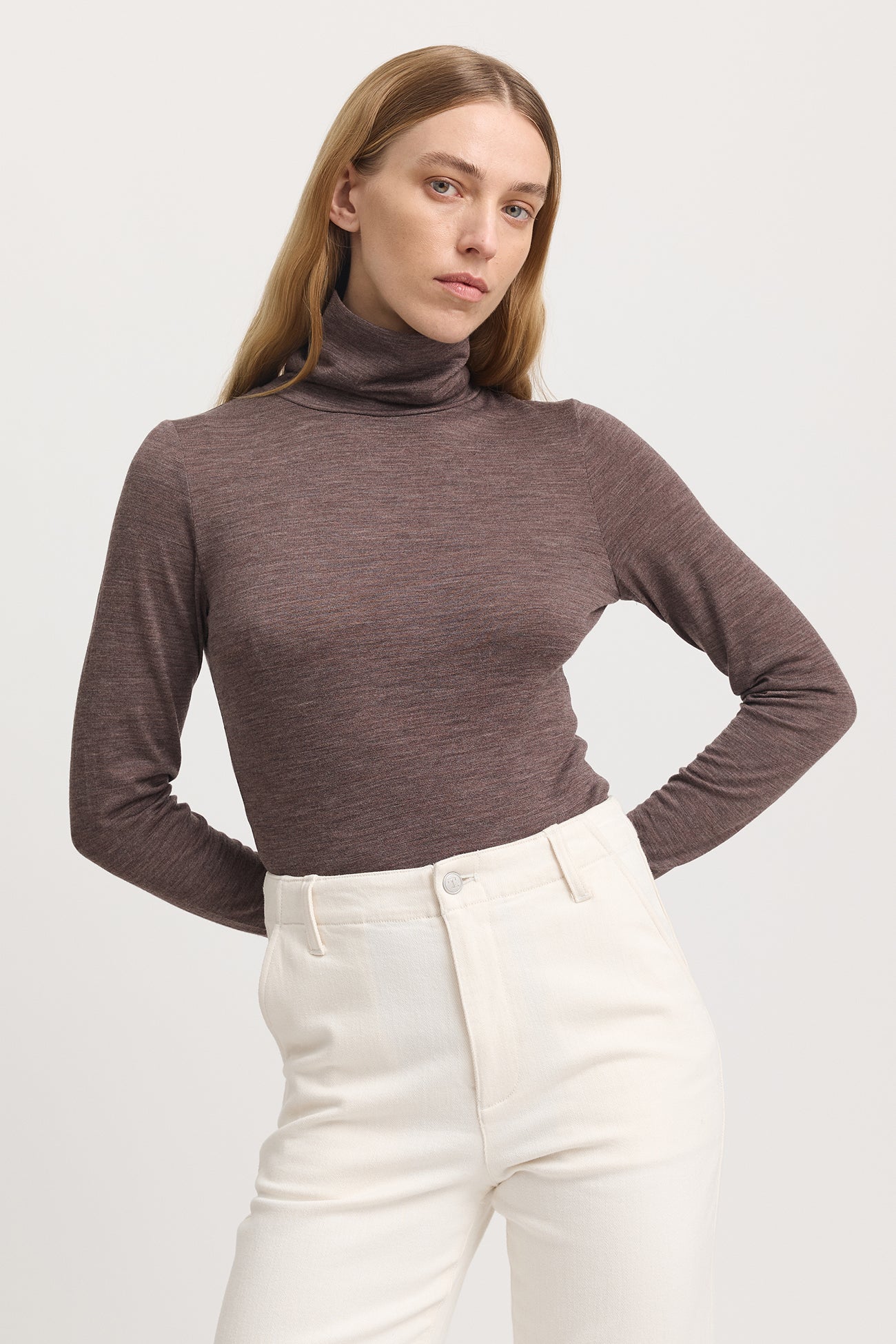 TOORALLIE TURTLE NECK MERINO TEE