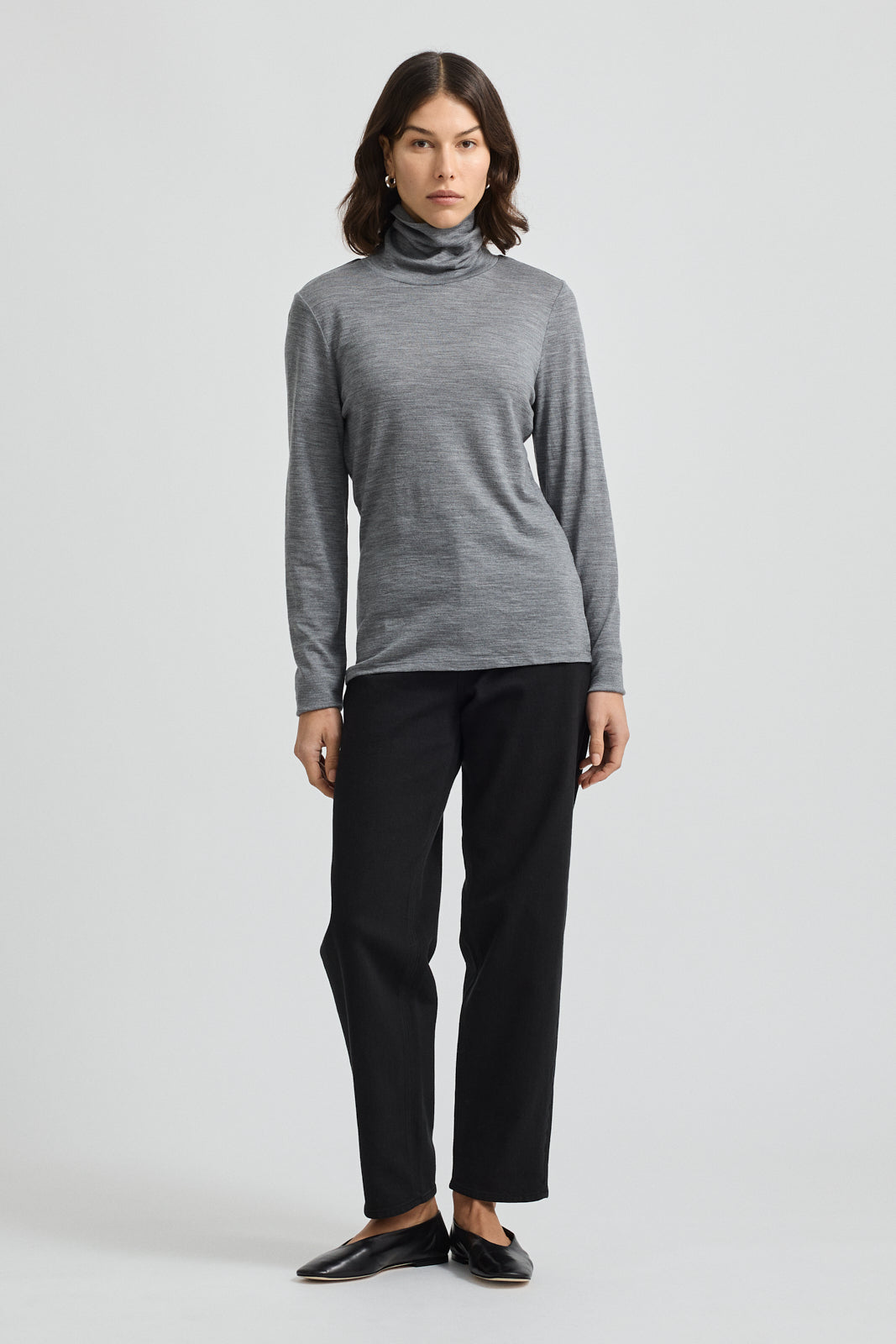 TOORALLIE TURTLE NECK MERINO TEE