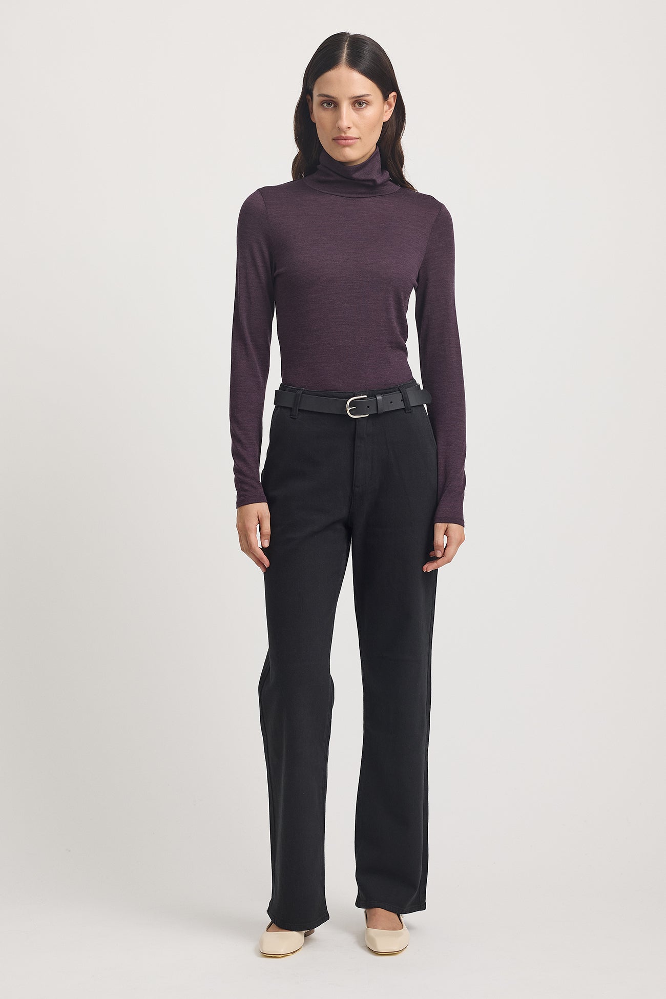 TOORALLIE TURTLE NECK MERINO TEE