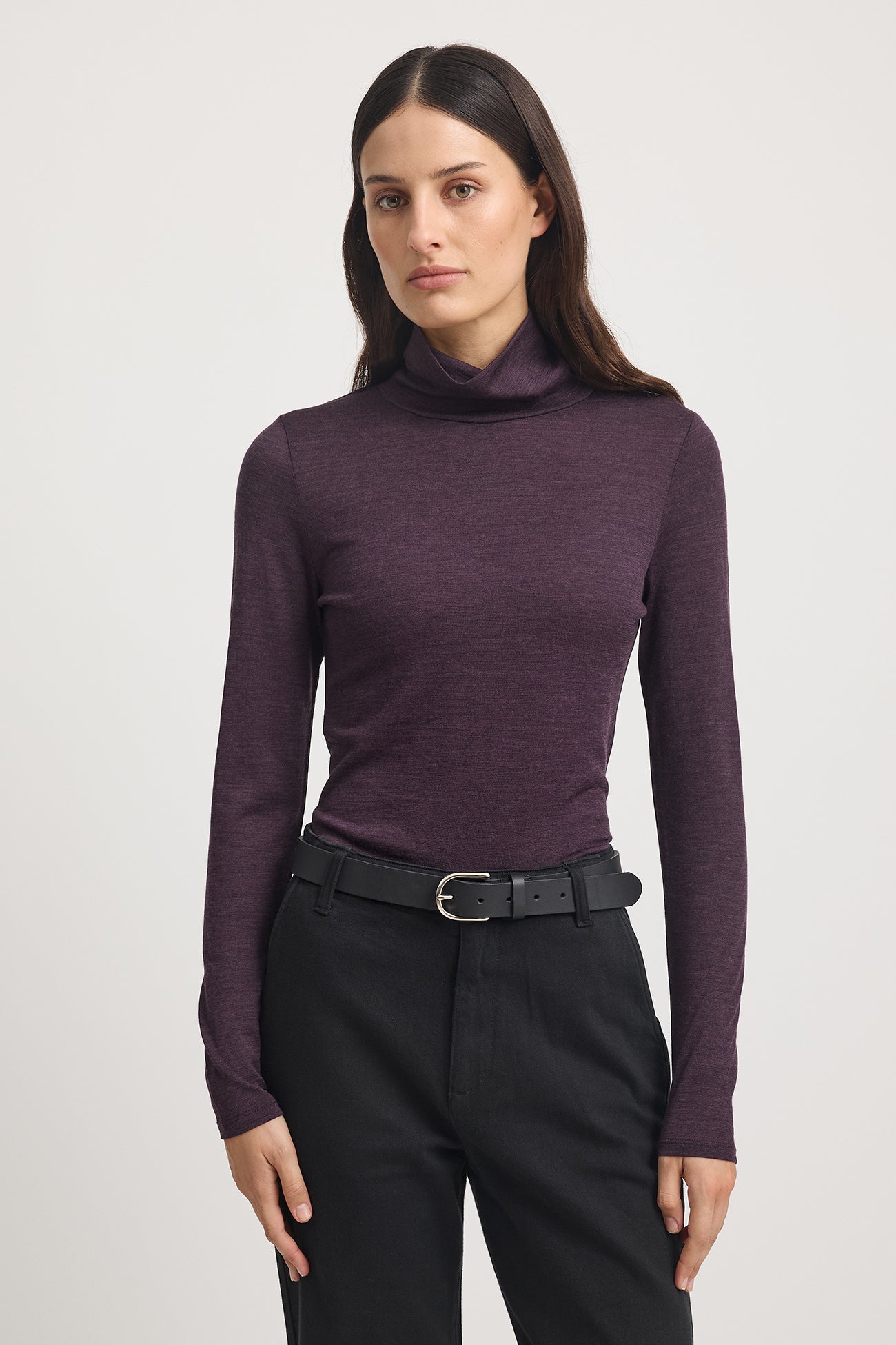 TOORALLIE TURTLE NECK MERINO TEE