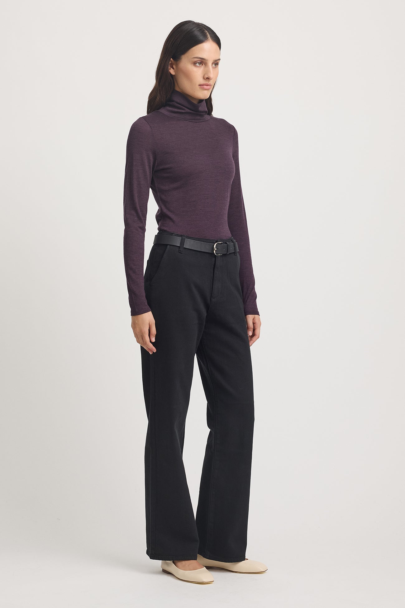 TOORALLIE TURTLE NECK MERINO TEE