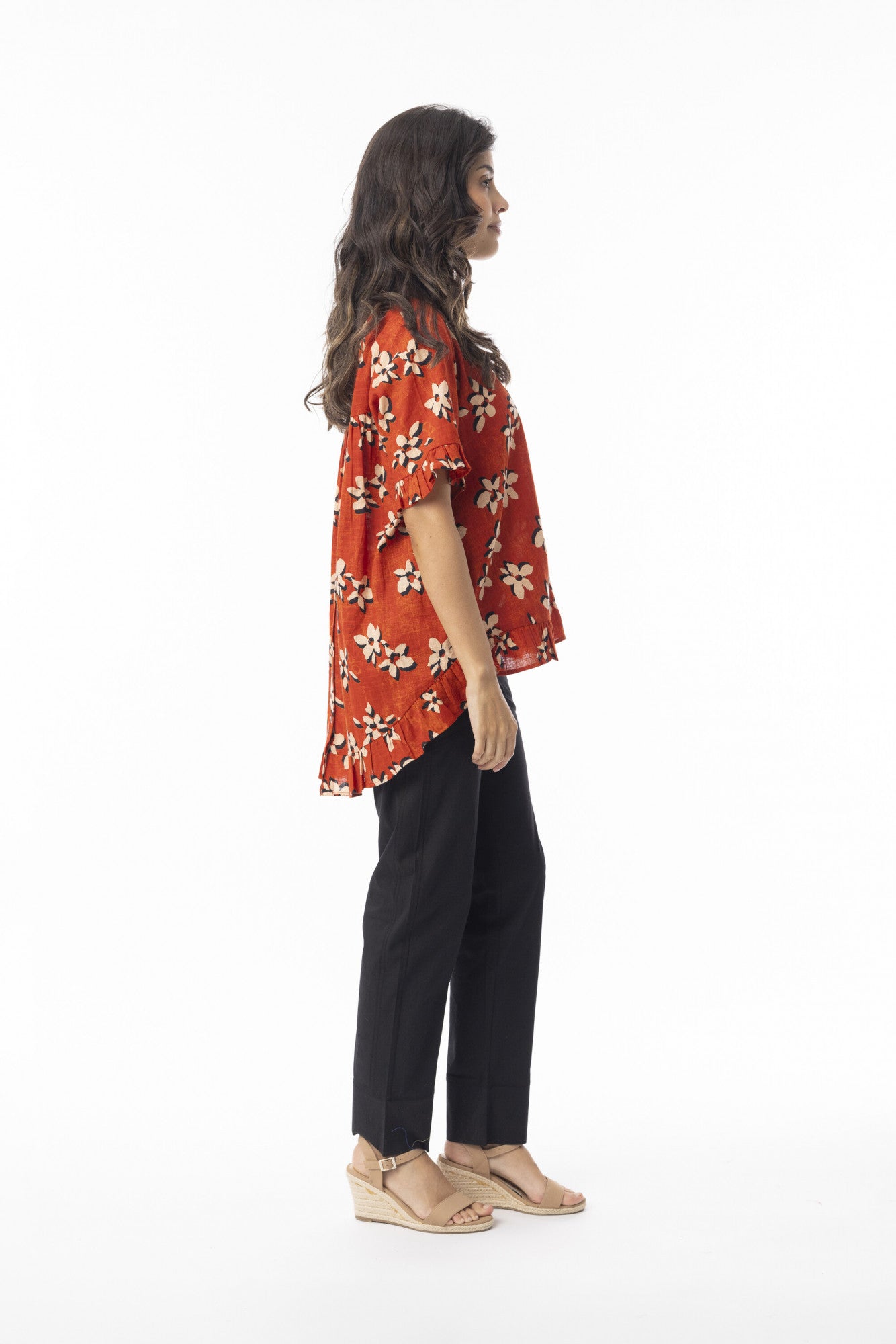 ORIENTIQUE SAVENTA TOP FRILL