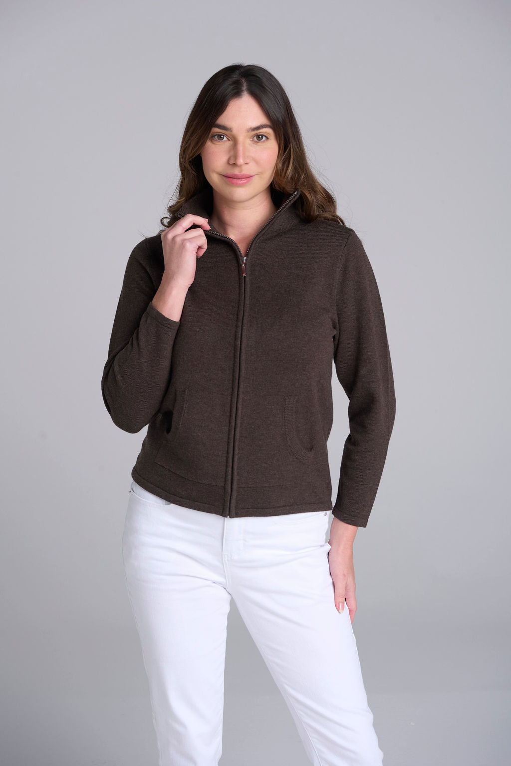 GOONDIWINDI ZIP KNIT CARDIGAN