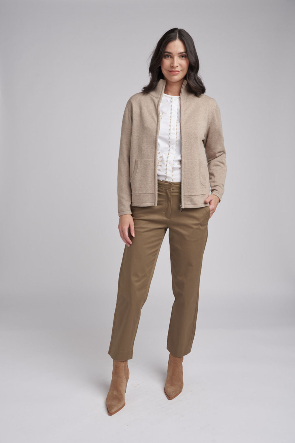 GOONDIWINDI ZIP KNIT CARDIGAN