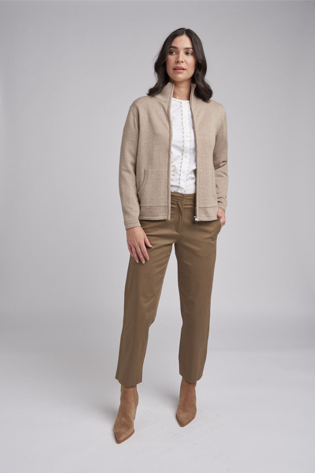 GOONDIWINDI ZIP KNIT CARDIGAN
