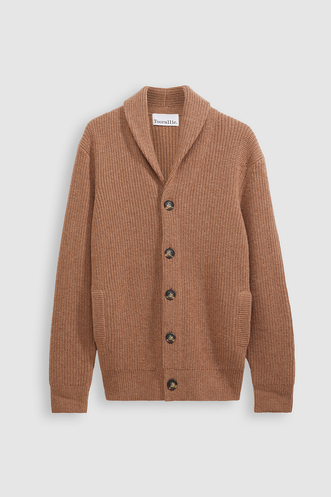 TOORALLIE RIBBED SHAWL CARDIGAN