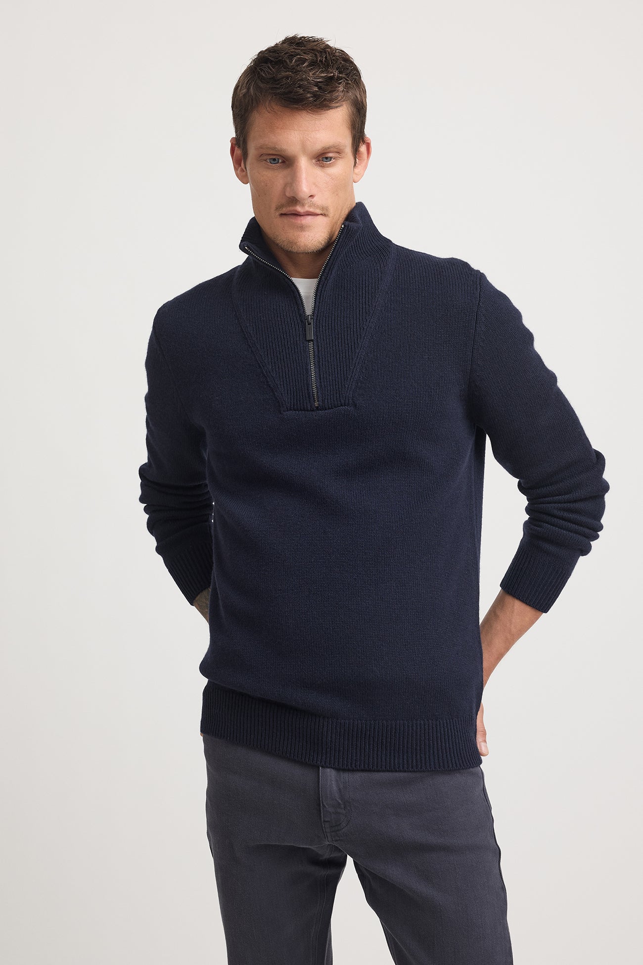 TOORALLIE LAMBSWOOL HALF ZIP