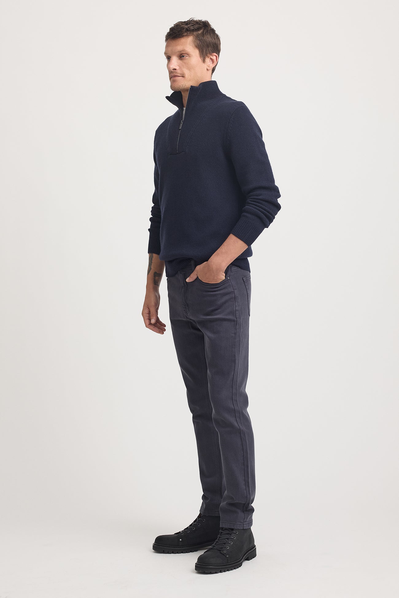 TOORALLIE LAMBSWOOL HALF ZIP