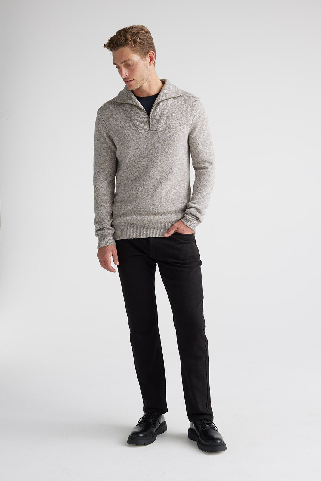 TOORALLIE LAMBSWOOL HALF ZIP