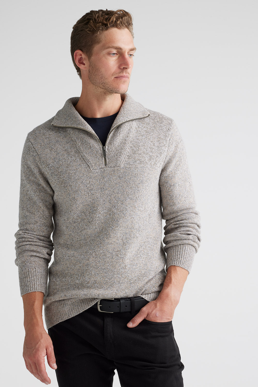 TOORALLIE LAMBSWOOL HALF ZIP