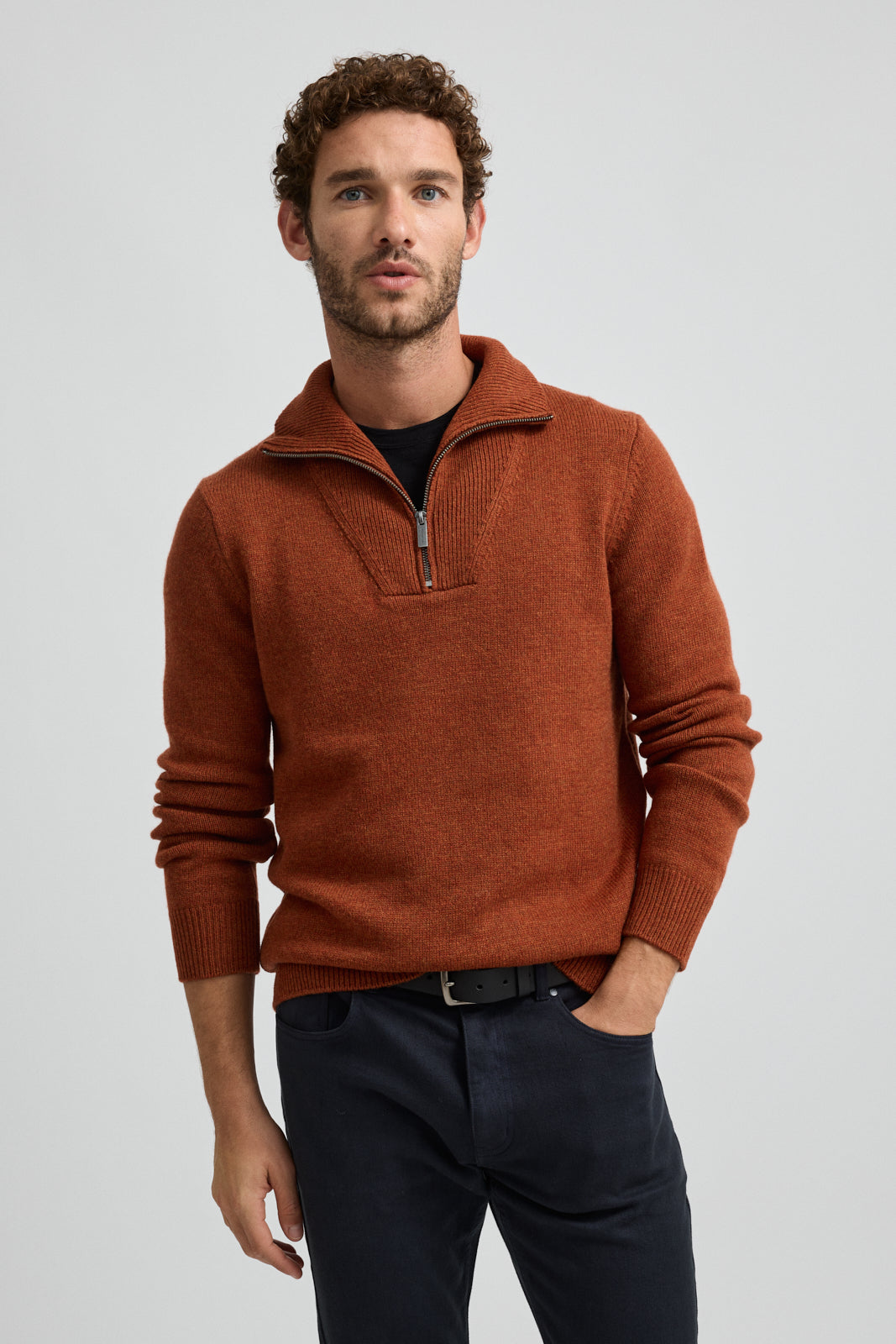 TOORALLIE LAMBSWOOL HALF ZIP