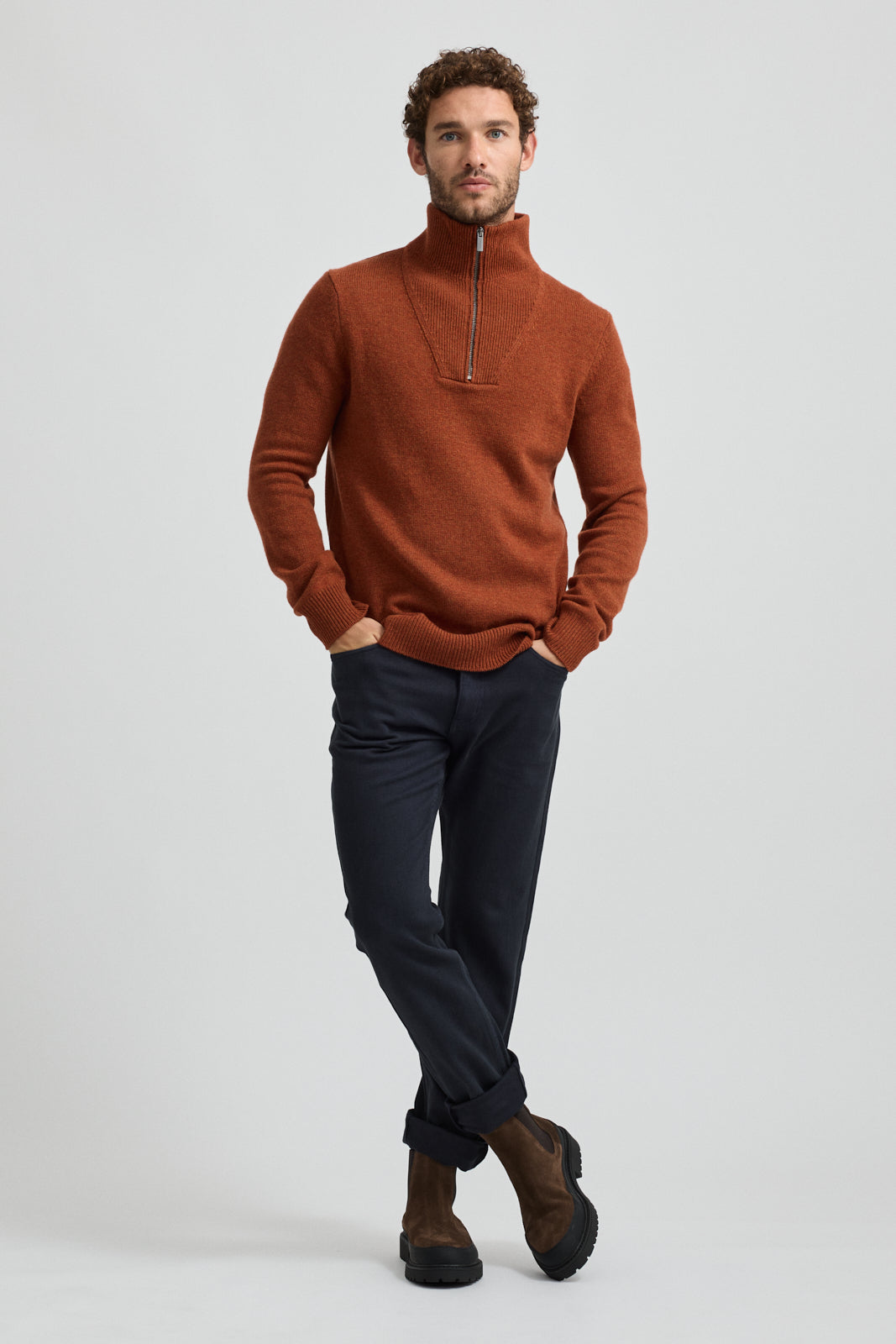 TOORALLIE LAMBSWOOL HALF ZIP