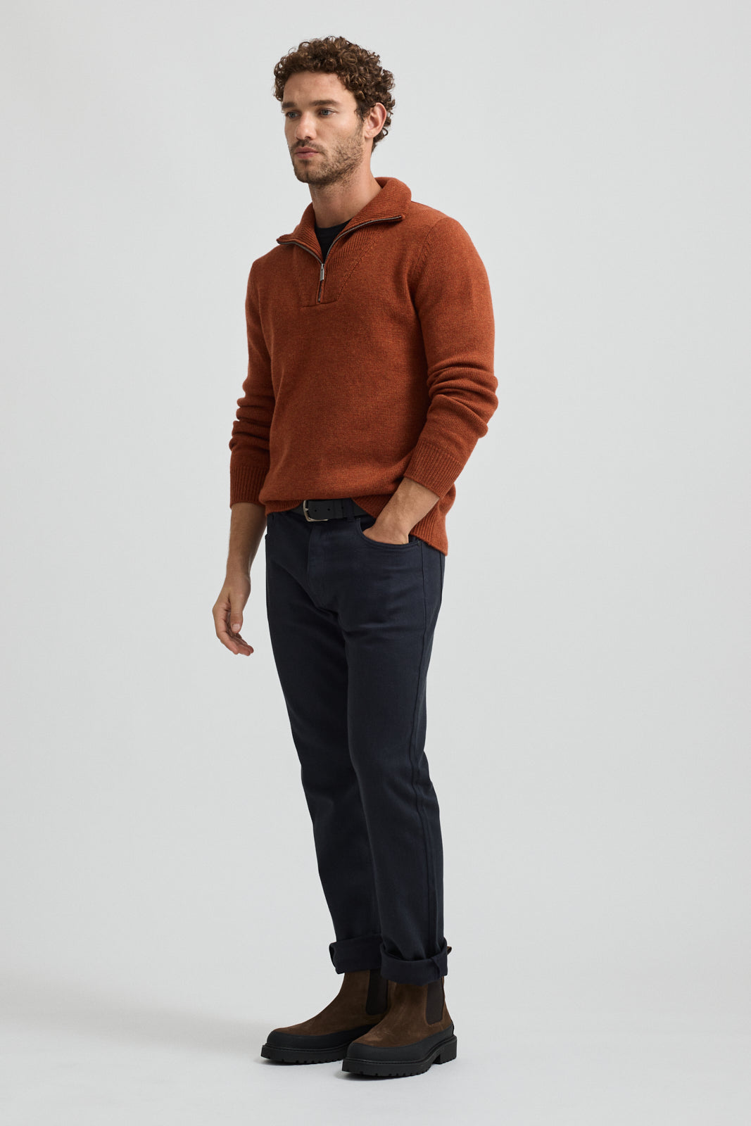 TOORALLIE LAMBSWOOL HALF ZIP
