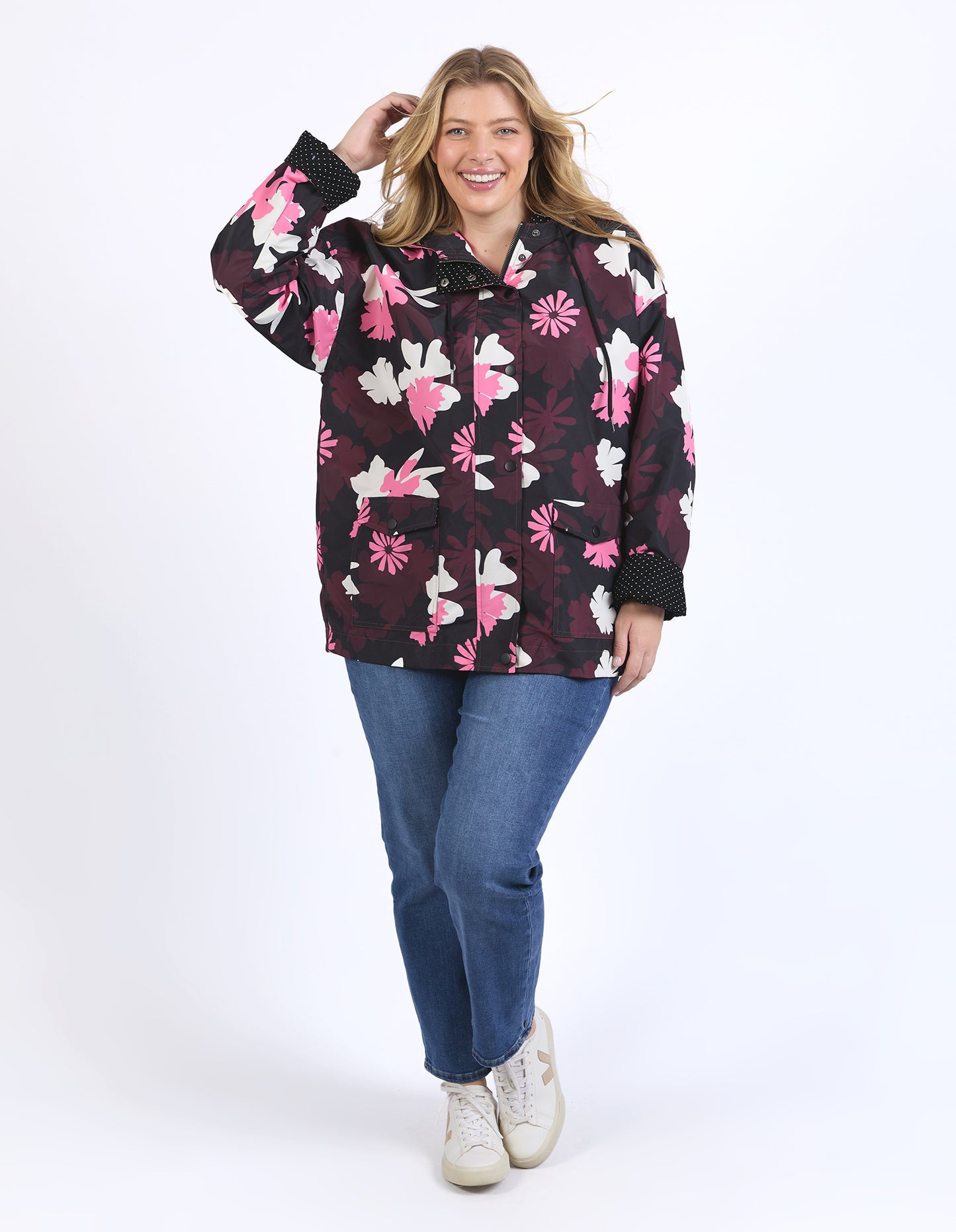 ELM HADLEY FLORAL RAINCOAT
