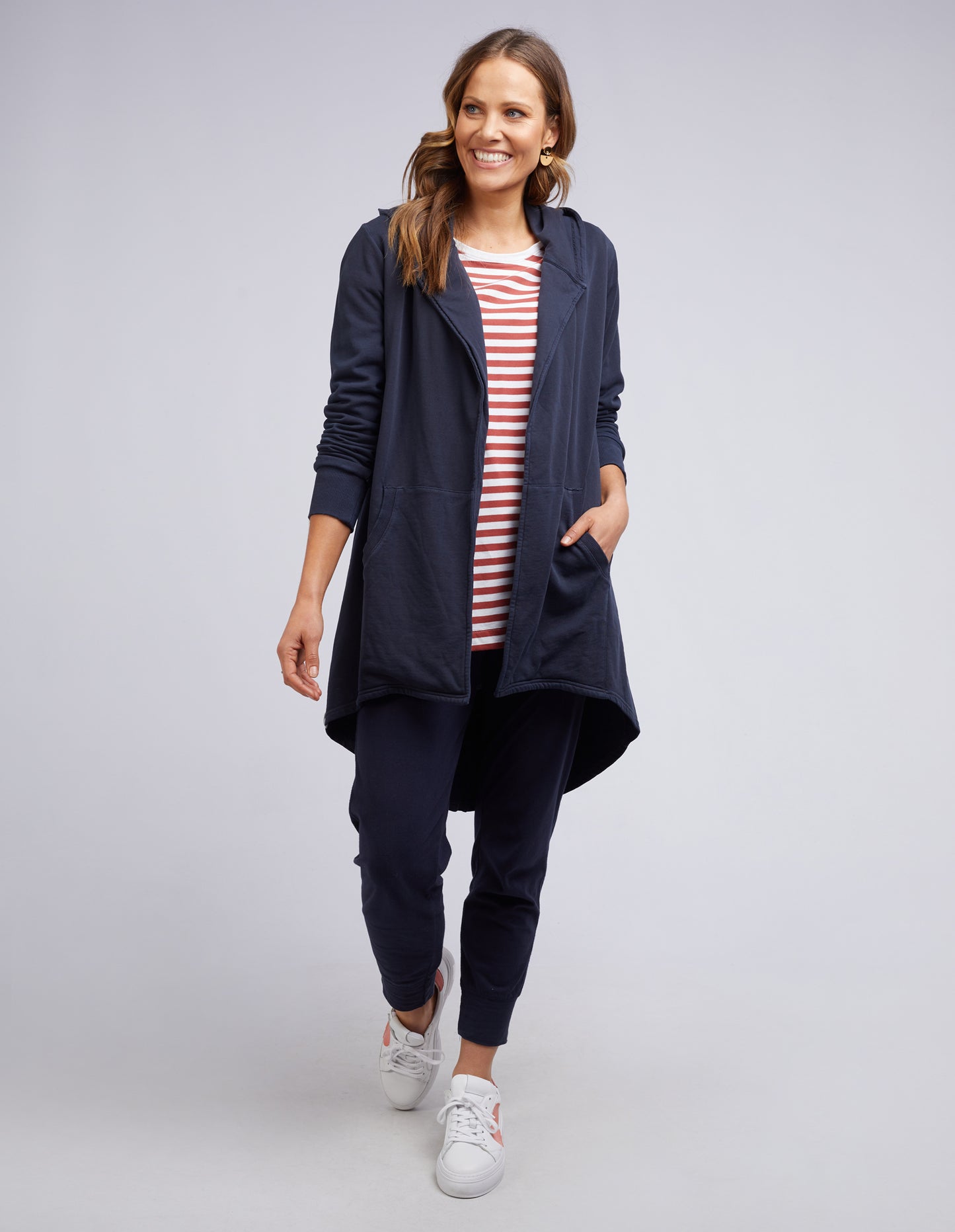 ELM COMPOSURE HOODED CARDI