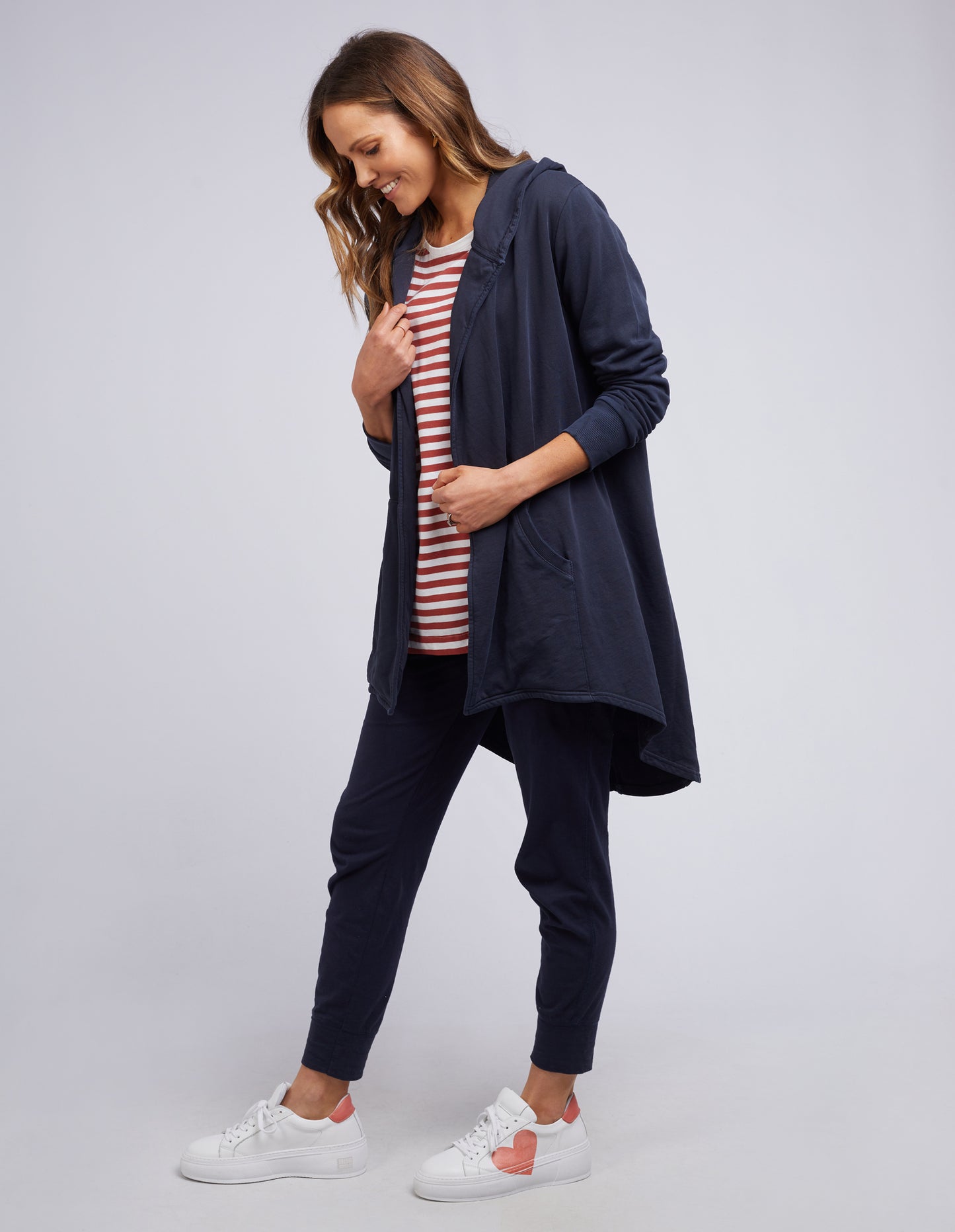 ELM COMPOSURE HOODED CARDI