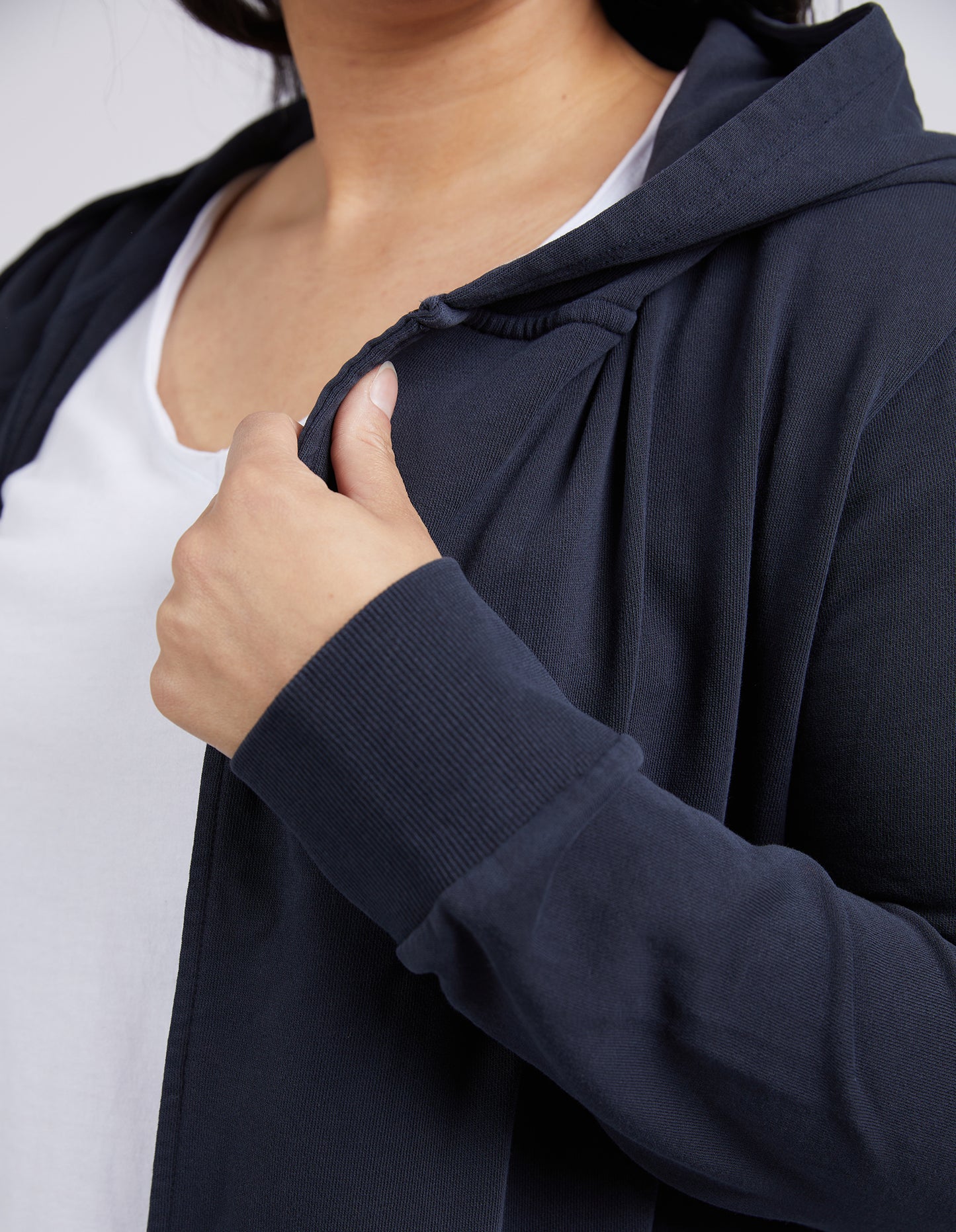 ELM COMPOSURE HOODED CARDI