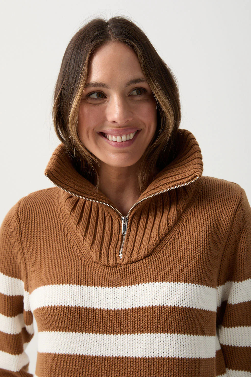 GOONDIWINDI STRIPE CHUNKY JUMPER