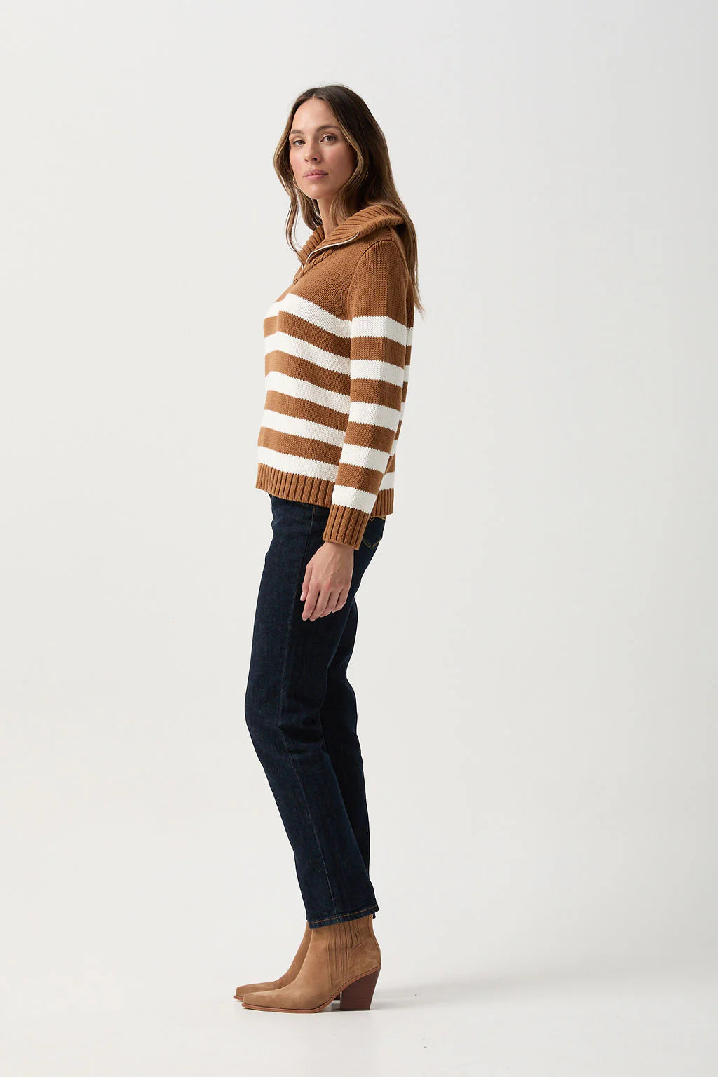 GOONDIWINDI STRIPE CHUNKY JUMPER